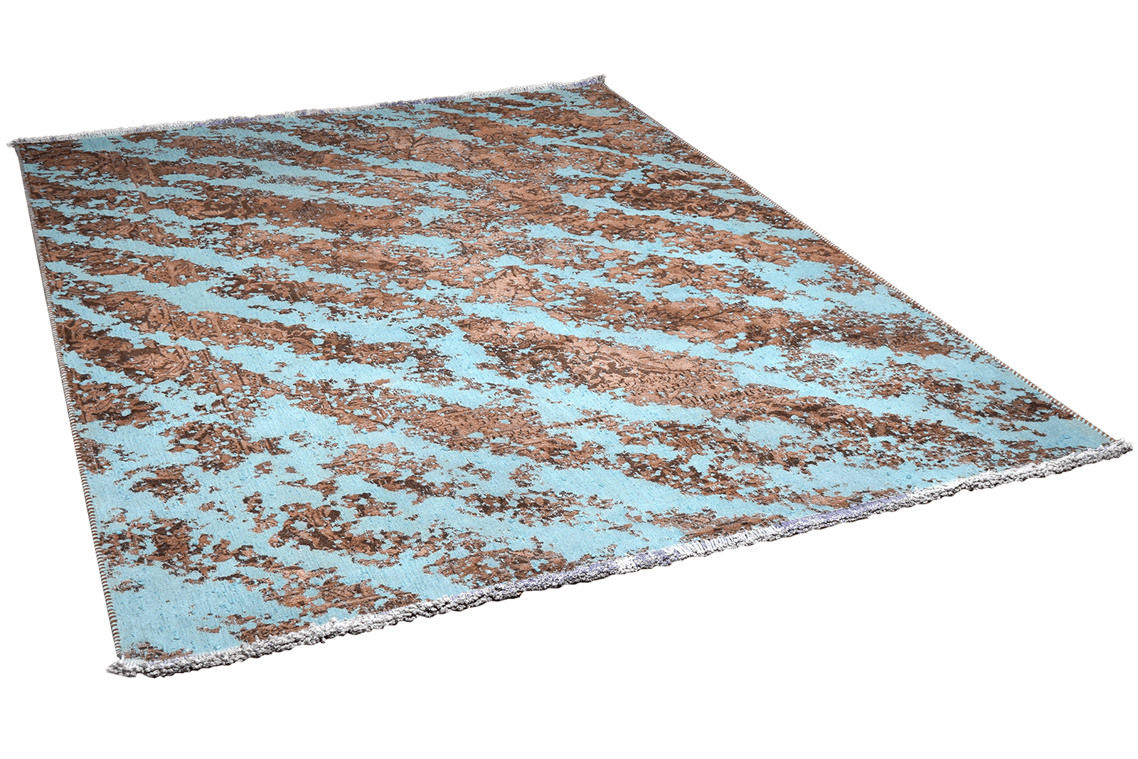 Vintage — Hand-knotted, 171x243 cm, Blue, 100% Virgin Wool | View 4