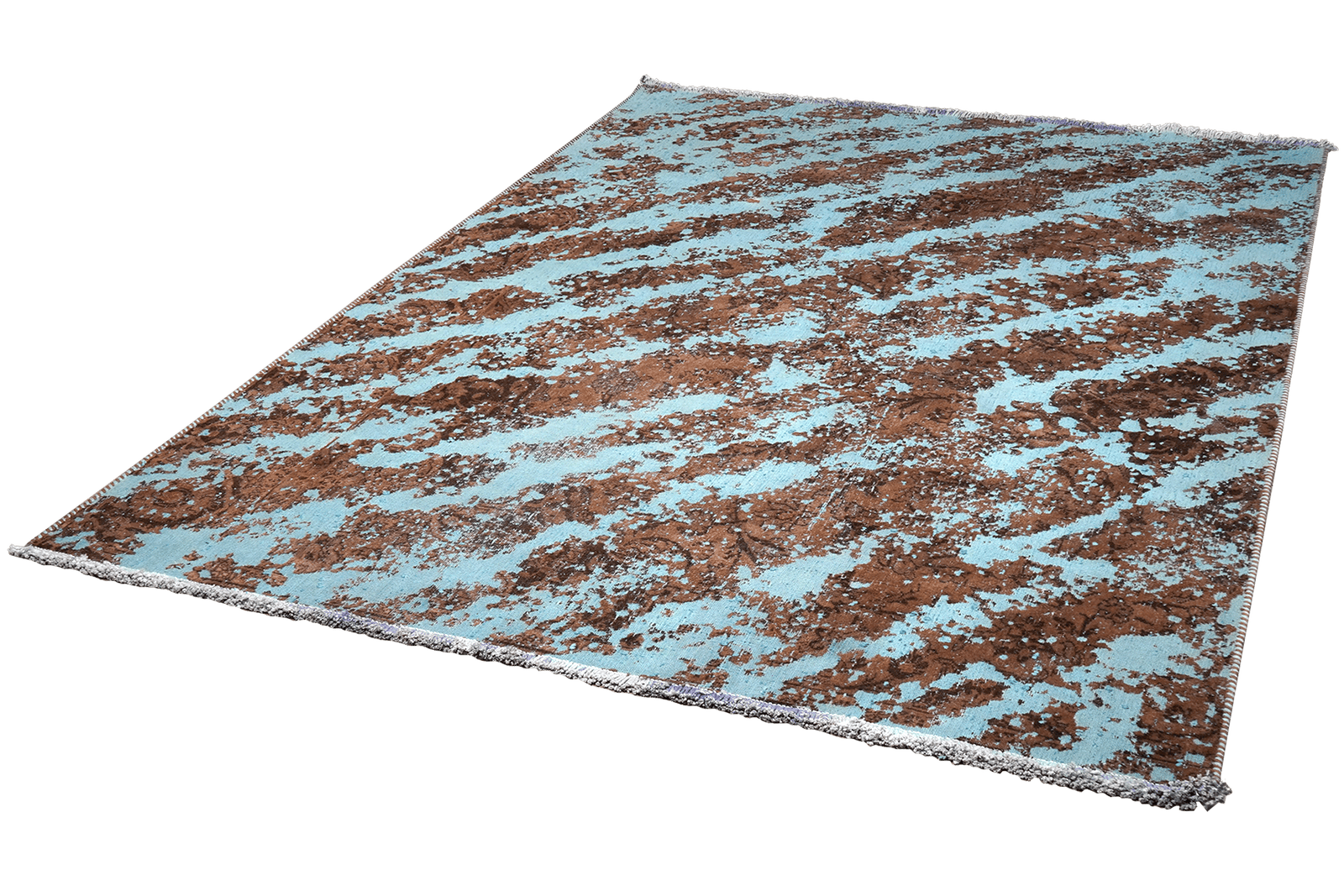 Vintage — Hand-knotted, 171x243 cm, Blue, 100% Virgin Wool | View 5