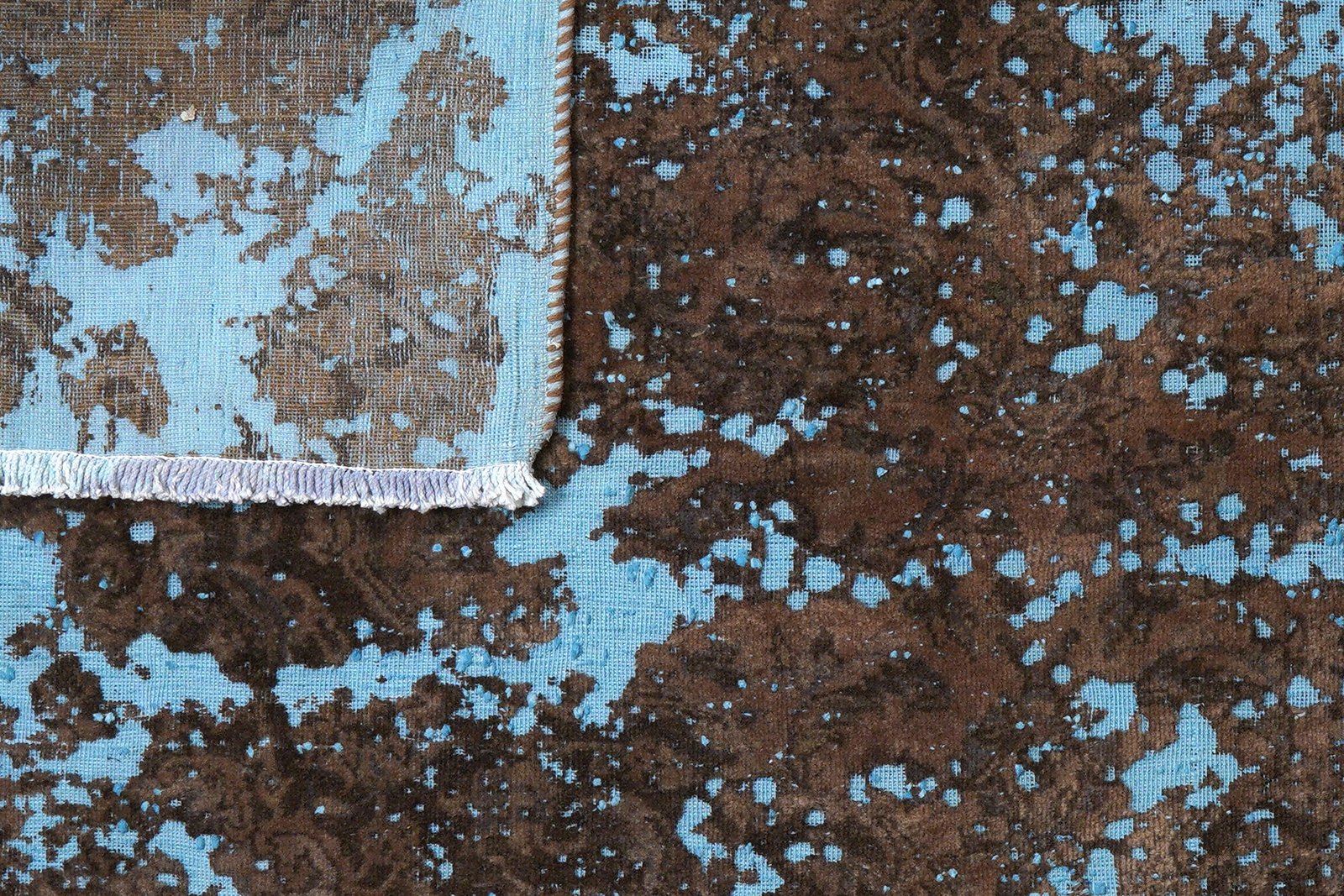 Vintage — Hand-knotted, 170x245 cm, Blue, 100% Virgin Wool | View 7