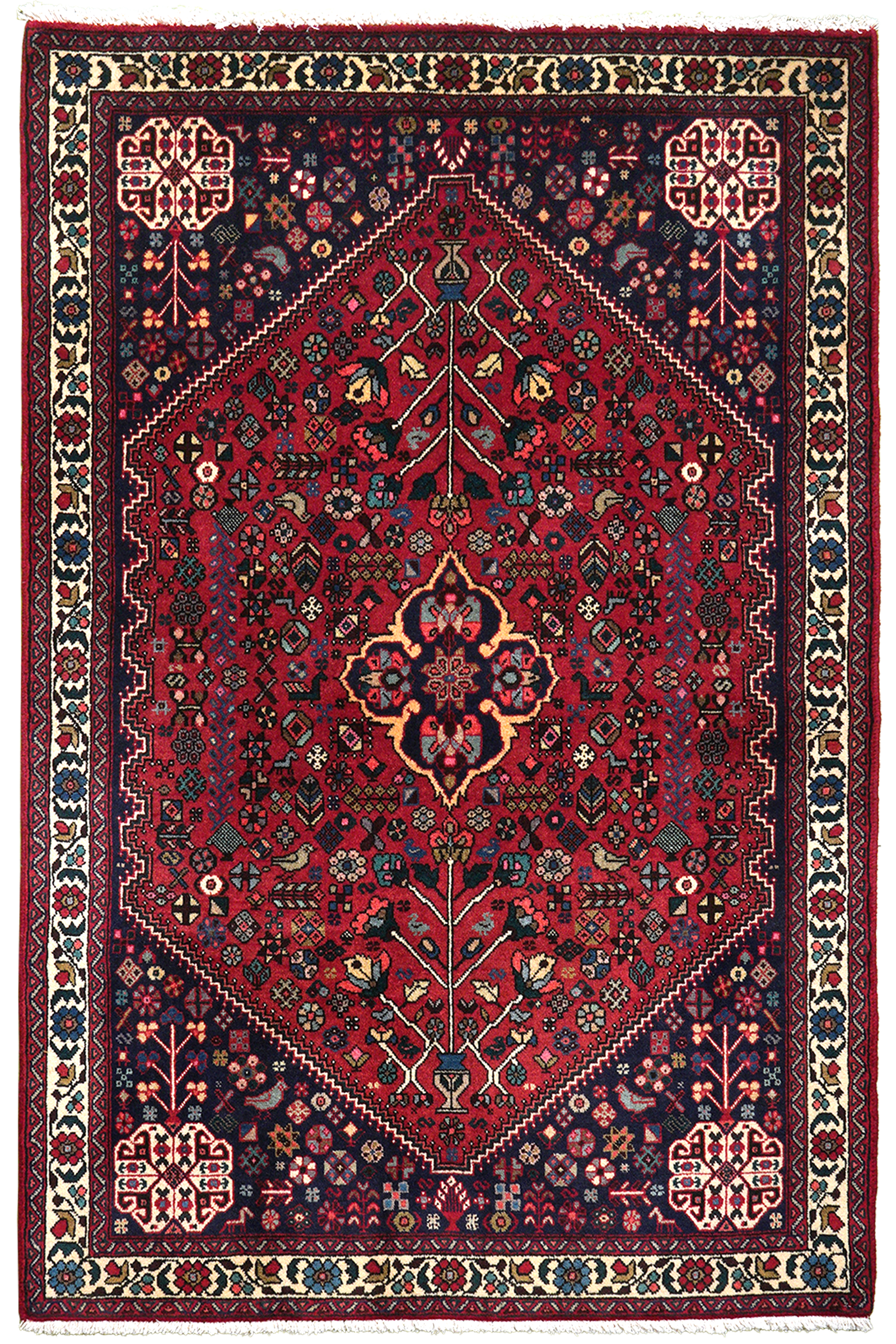 Abadeh — Handgefertigt, 157x103 cm, Beige, 100% Virgin Wool | Main view