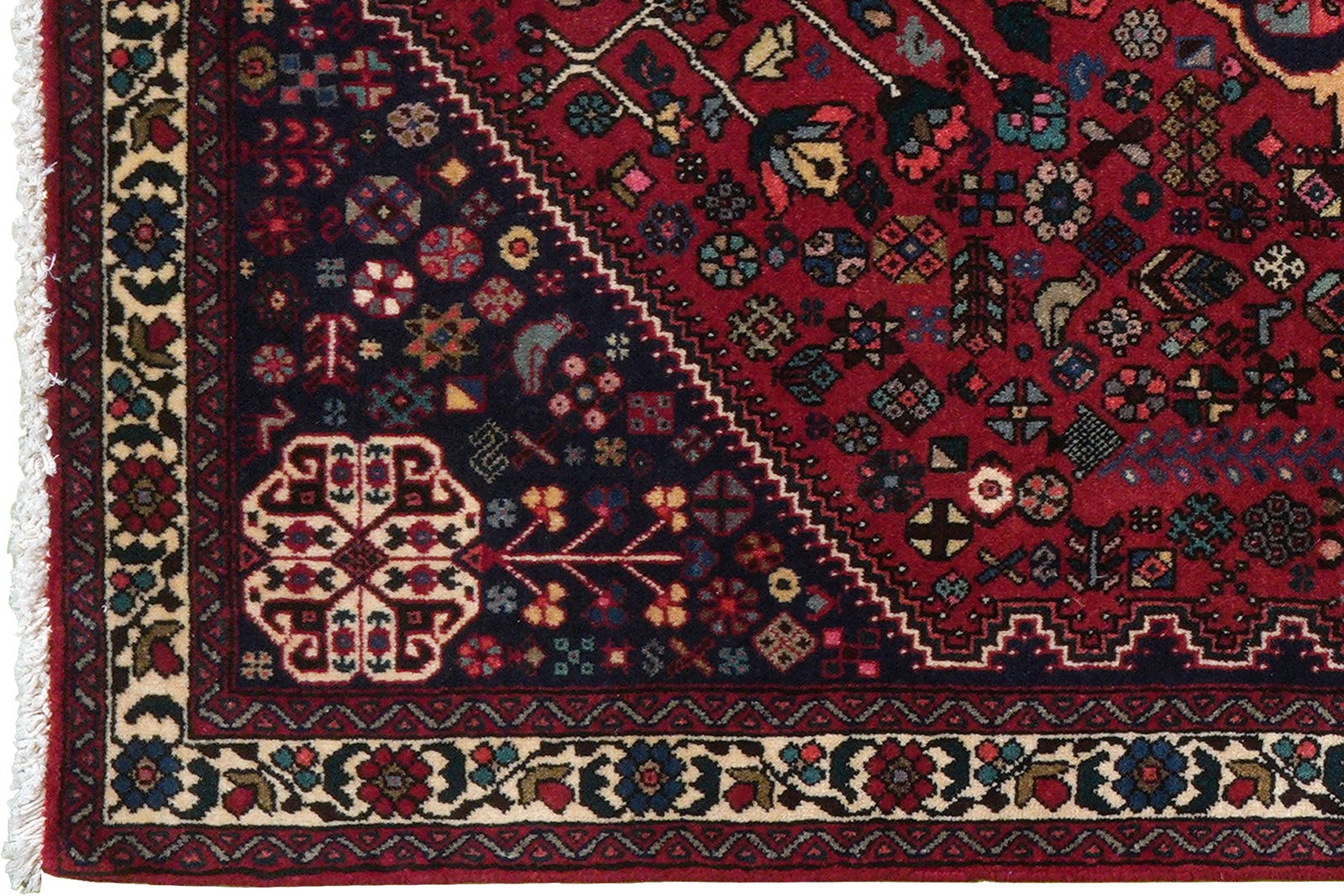 Abadeh — Hand-knotted, 103x157 cm, Red, 100% Virgin Wool | View 3