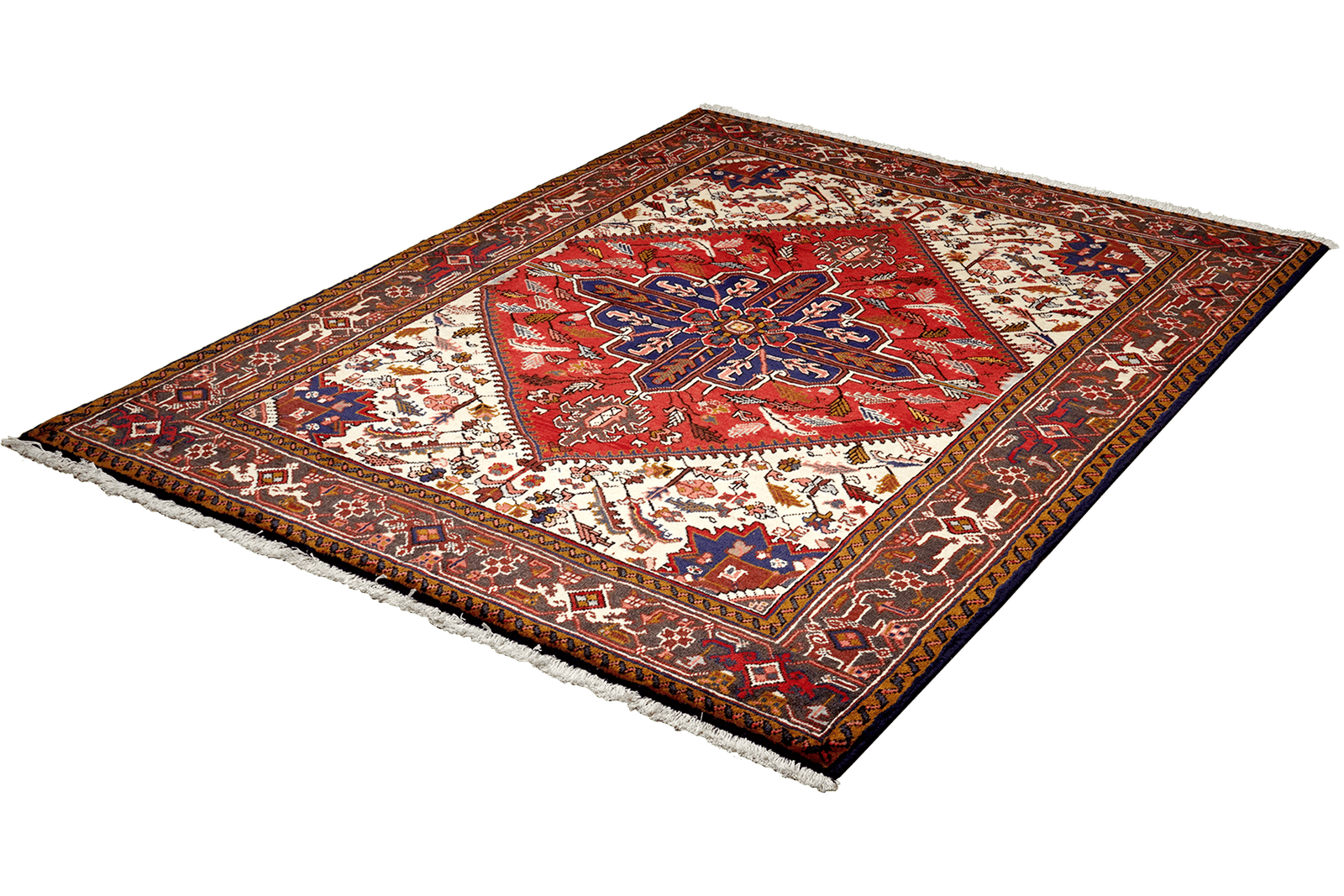 Mehrewan — Hand-knotted, 152x195 cm, Red, 100% Virgin Wool | View 5