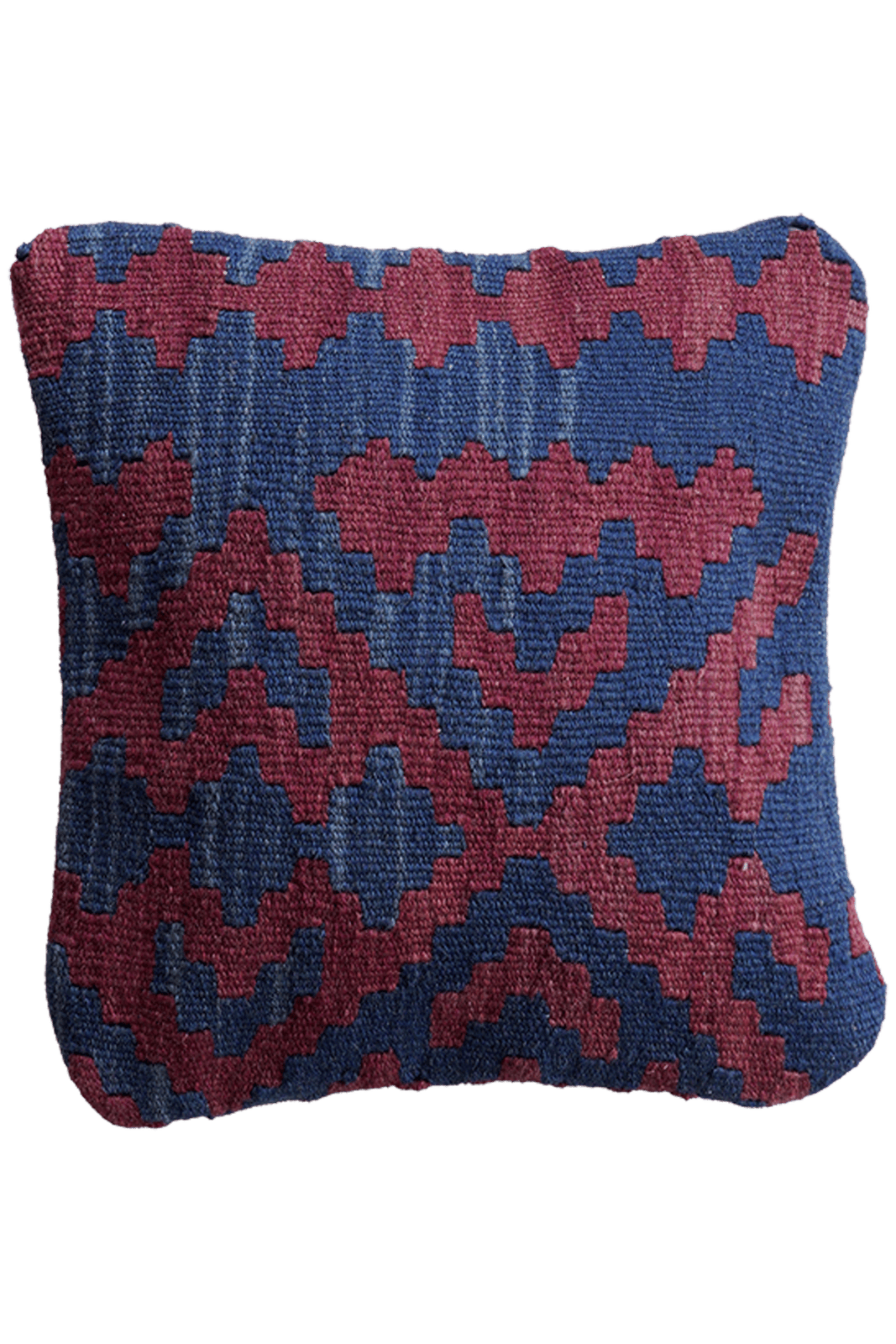 Kelim Kissen — Handmade, 40x40 cm, Multicolor, 100% Virgin Wool | Main view