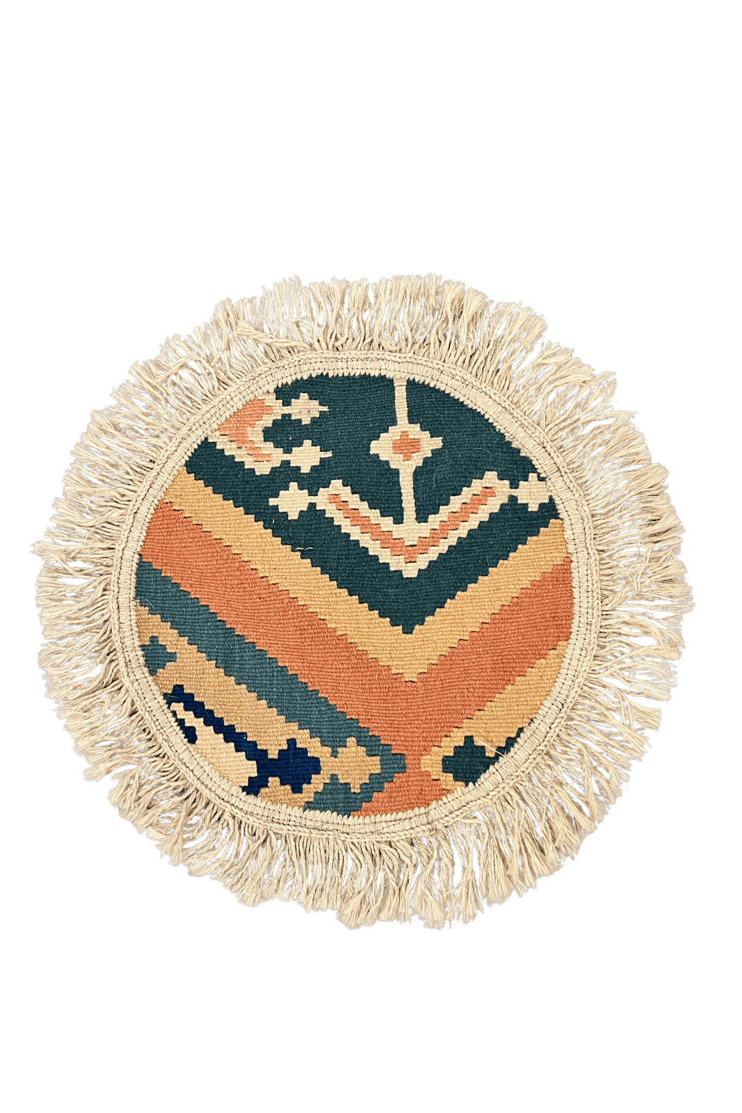 Kelim — Handmade, 30x30 cm, Multicolor, 100% Virgin Wool | Main view