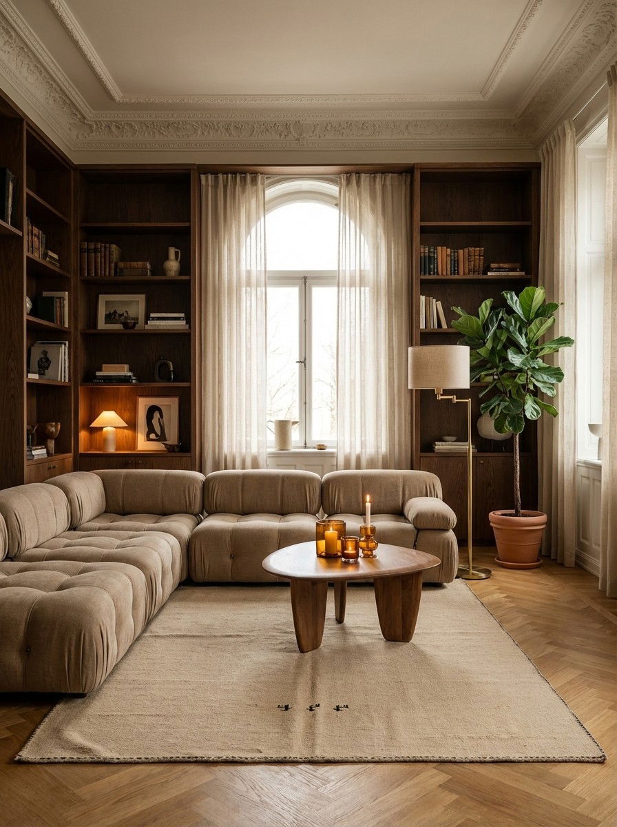 Kelim Gashgai — Handgefertigt, 189x128 cm, Beige | Back view