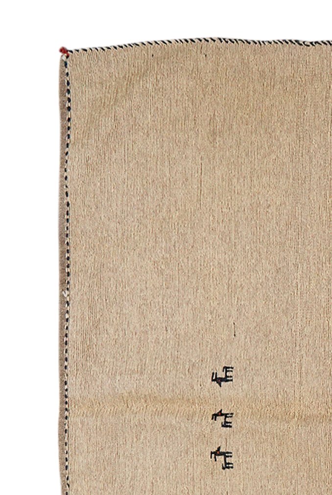 Kelim Gashgai — Handmade, 128x189 cm, Beige, 100% Virgin Wool | View 3