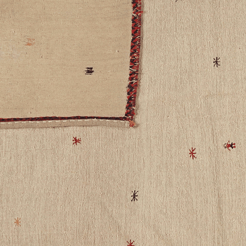 Kelim Gashgai — Handmade, 150x195 cm, Beige, 100% Virgin Wool | View 6