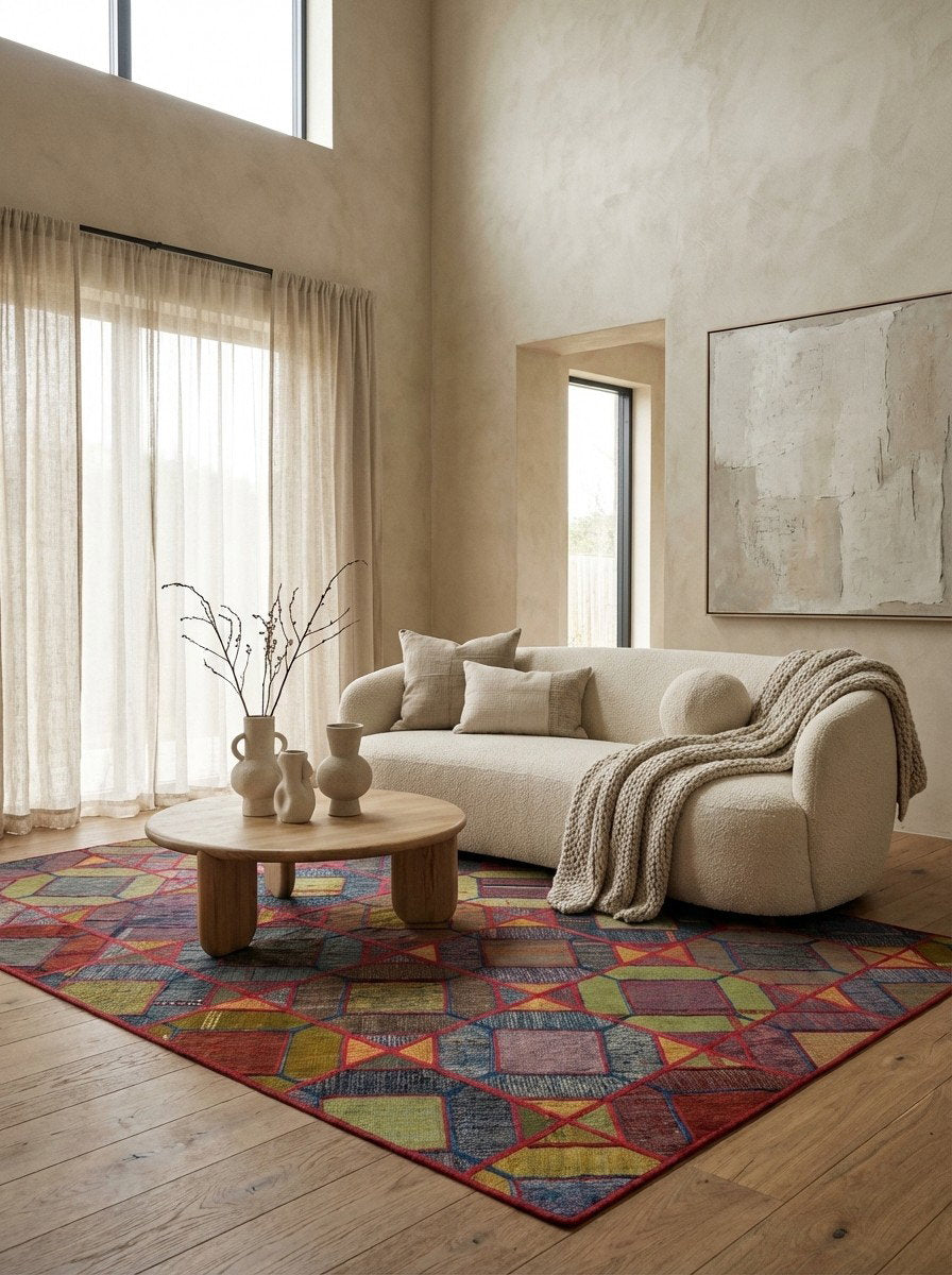 Kelim Tekkeh — Handgefertigt, 240x170 cm, Bunt, 100% Virgin Wool | Detail view