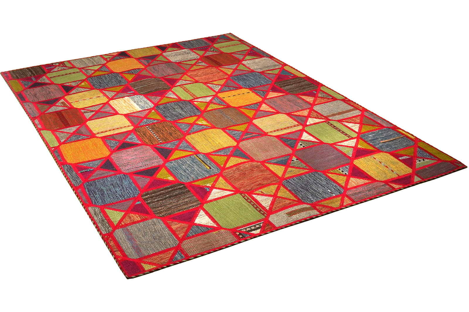 Kelim Tekkeh — Handmade, 150x200 cm, Multicolor, 100% Virgin Wool | View 4