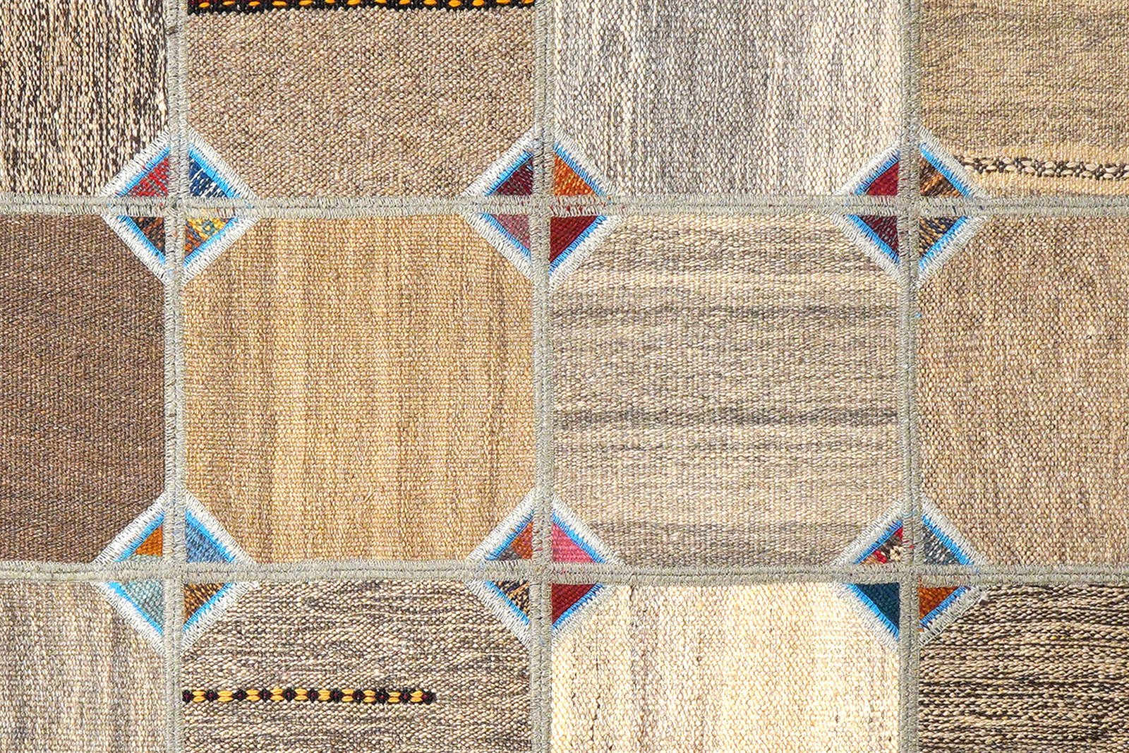 Kelim Tekkeh — Handmade, 150x200 cm, Beige, 100% Virgin Wool | View 5