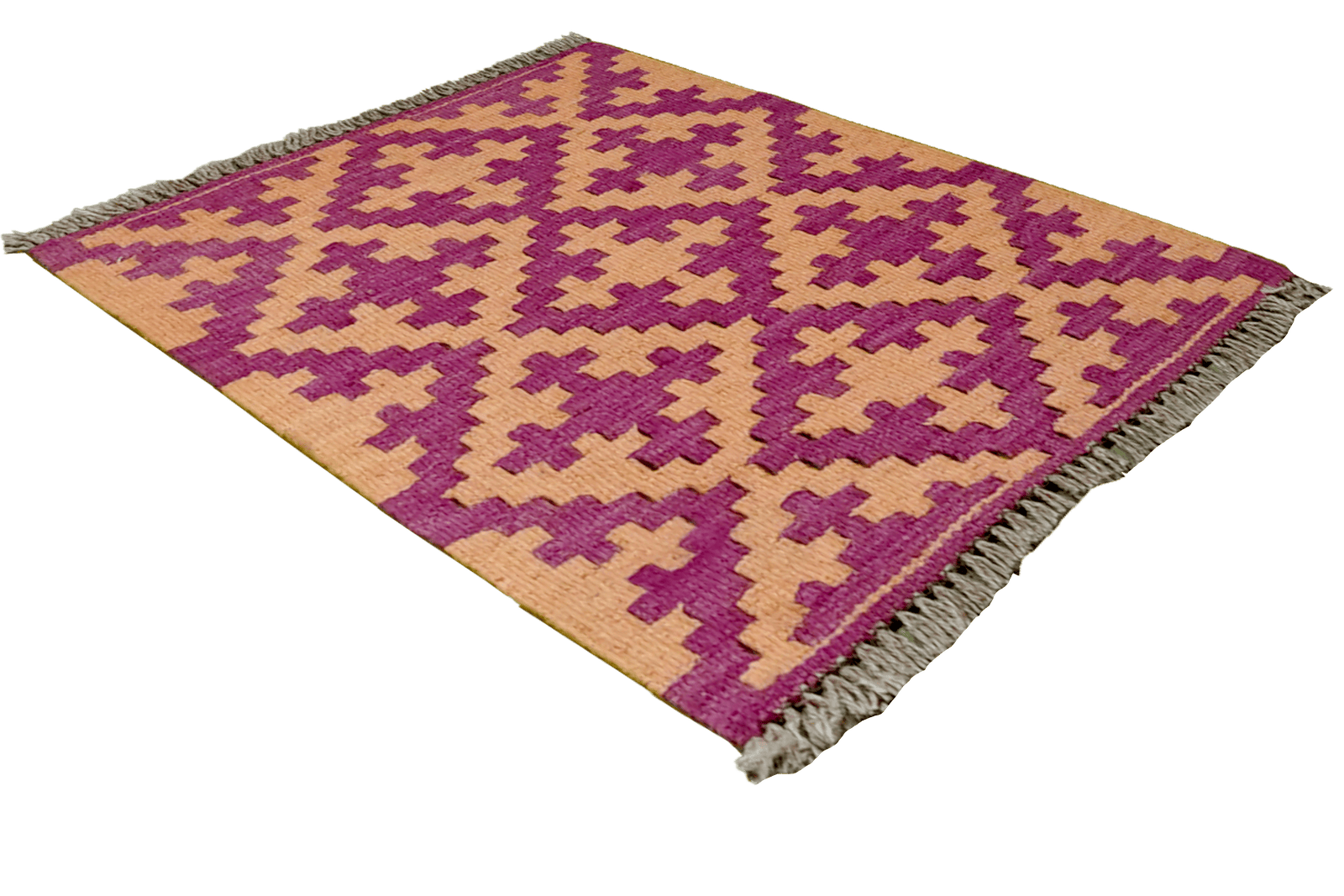 Kelim Gashgai — Handmade, 44x63 cm, Yellow, 100% Virgin Wool | View 4