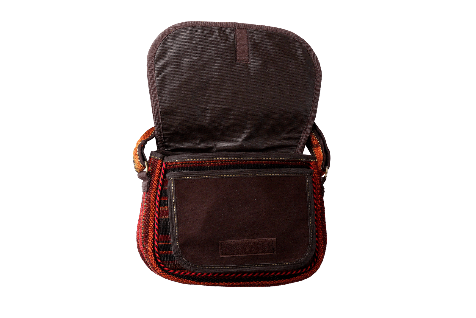 Kelim Tasche — Handmade, 30x23 cm, Multicolor, 100% Virgin Wool | View 5