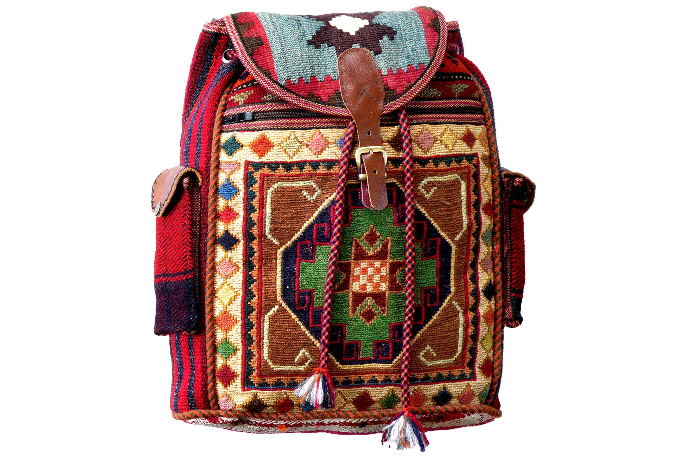 Kelim — Handmade, 36x43 cm, Multicolor, 100% Virgin Wool | Main view