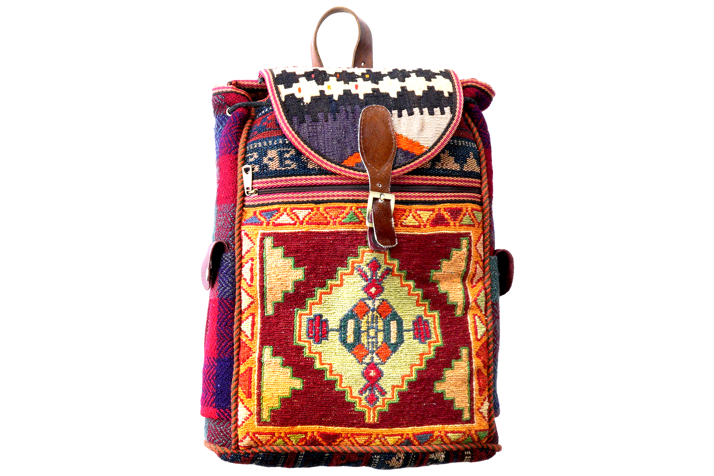 Kelim — Handmade, 36x47 cm, Multicolor, 100% Virgin Wool | Main view