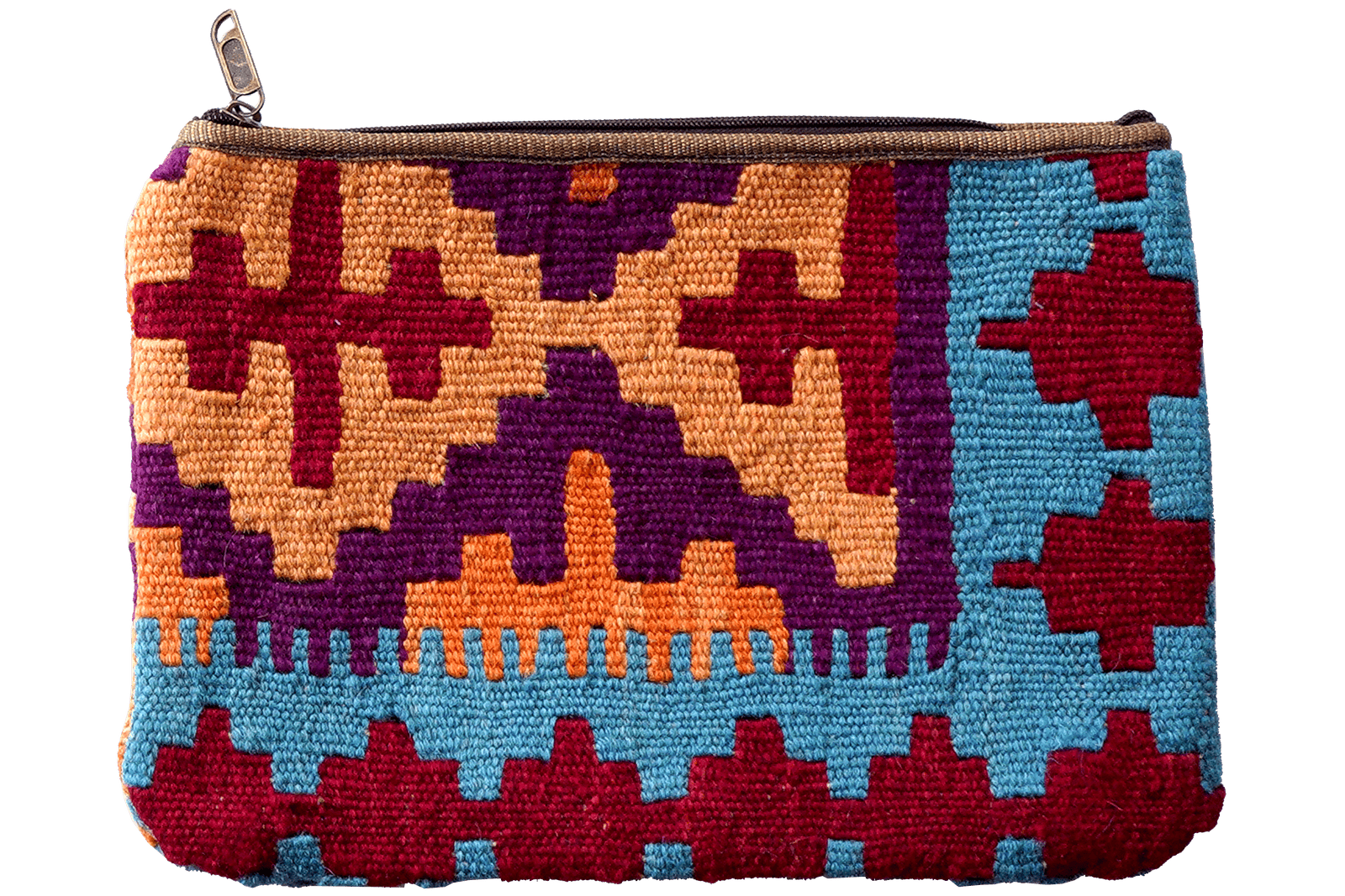 Kelim Bag Monique — Handmade, 26x36 cm, Multicolor, 100% Virgin Wool | Main view