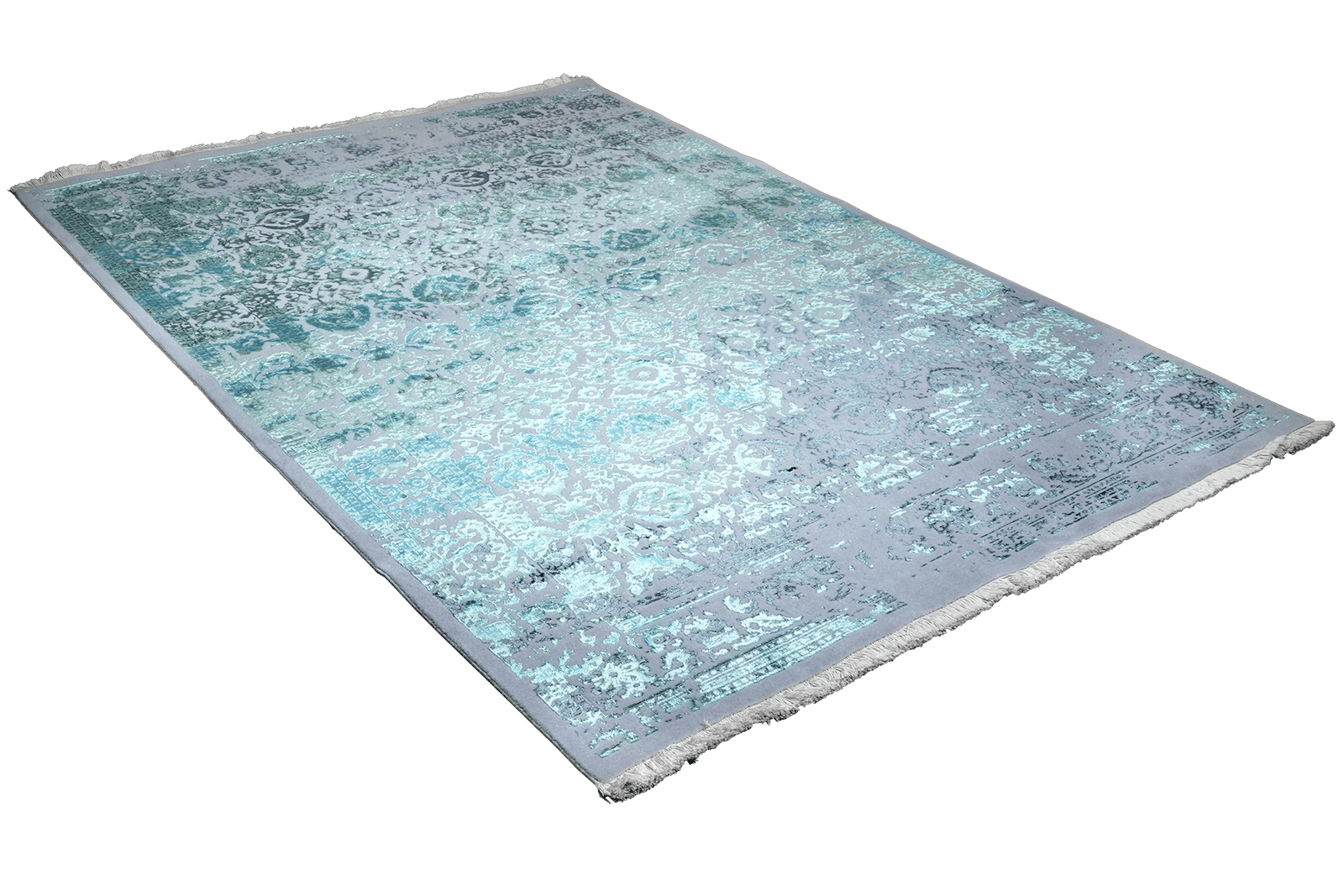 Paradayda — Hand-knotted, 173x238 cm, Blue, 80% Viskose, 20% Baumwolle | View 4