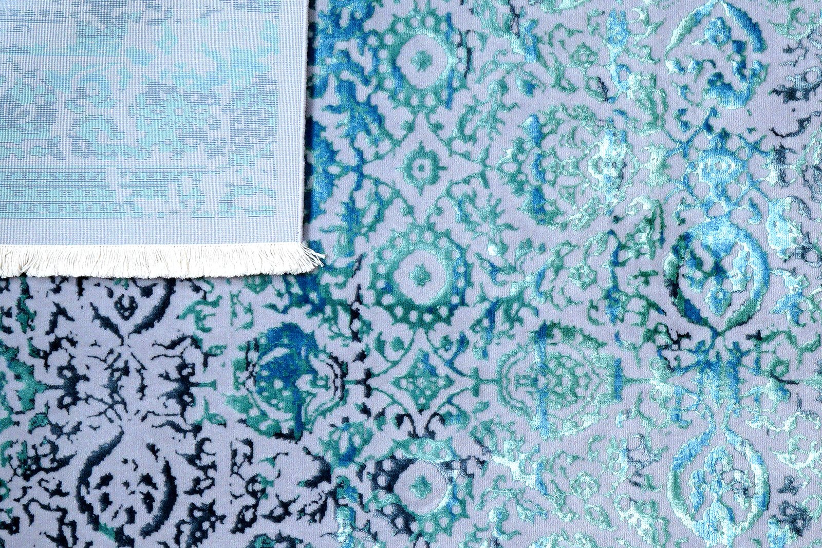 Paradayda — Hand-knotted, 173x238 cm, Blue, 80% Viskose, 20% Baumwolle | View 7