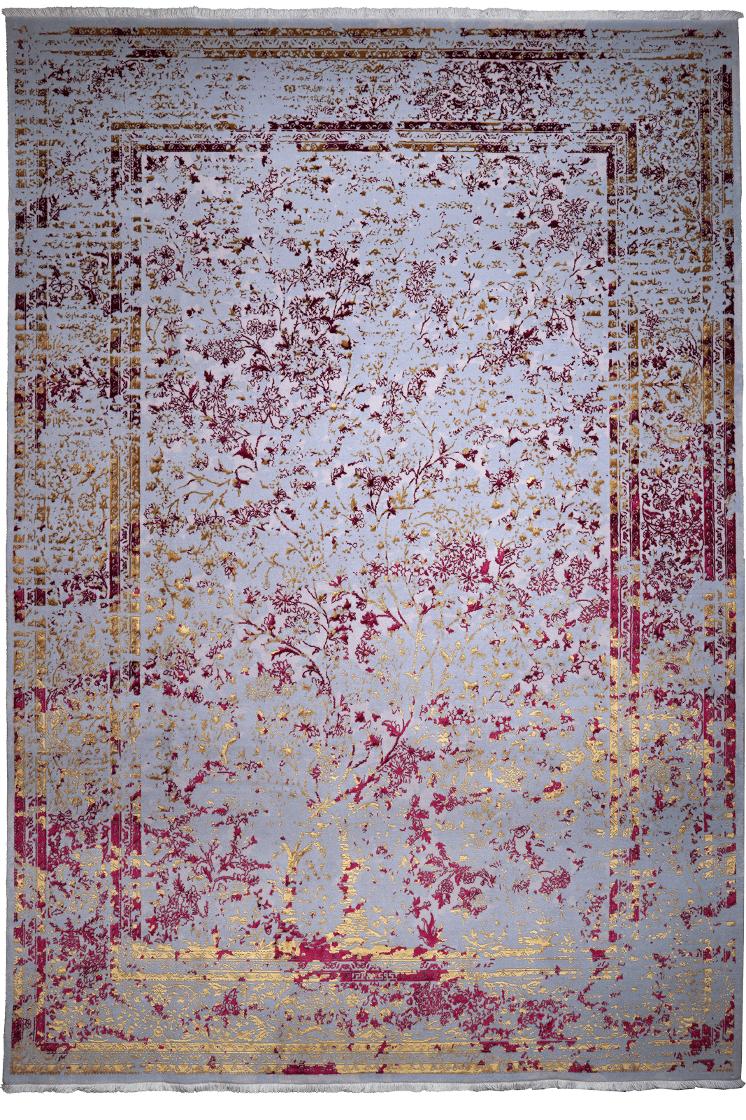 Paradayda — Hand-knotted, 203x297 cm, Violett, 70% Baumwolle, 30% Viskose | Main view