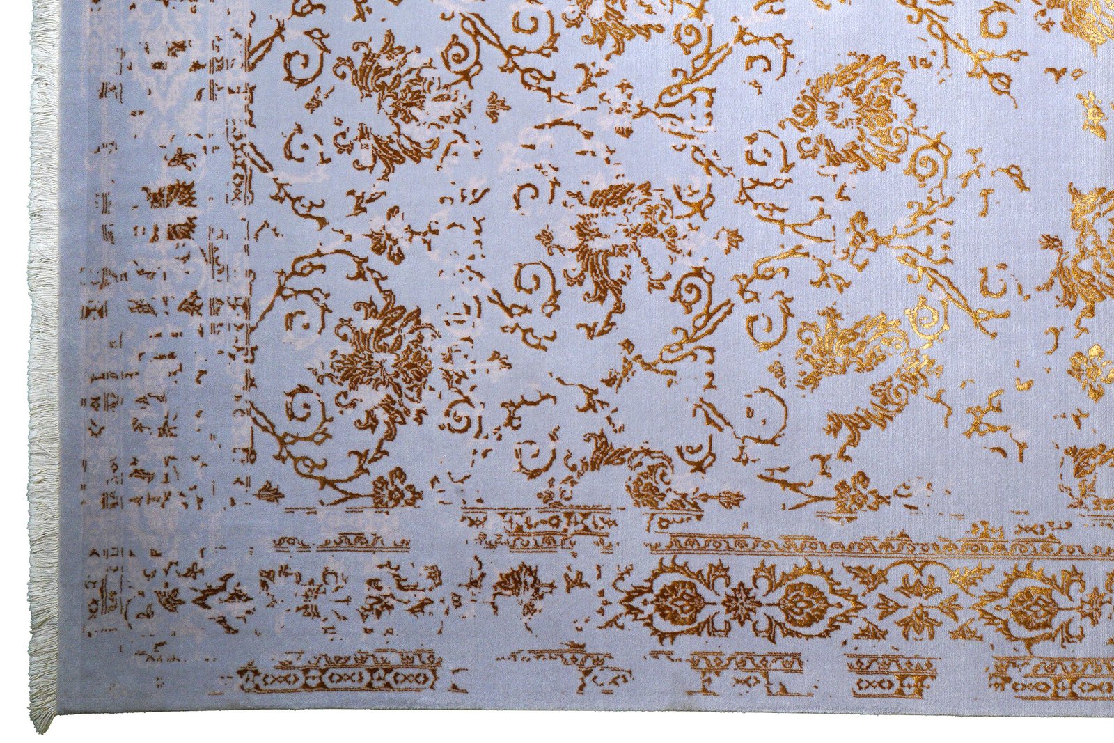 Paradayda — Hand-knotted, 204x297 cm, Blue, 70% Baumwolle, 30% Viskose | View 3