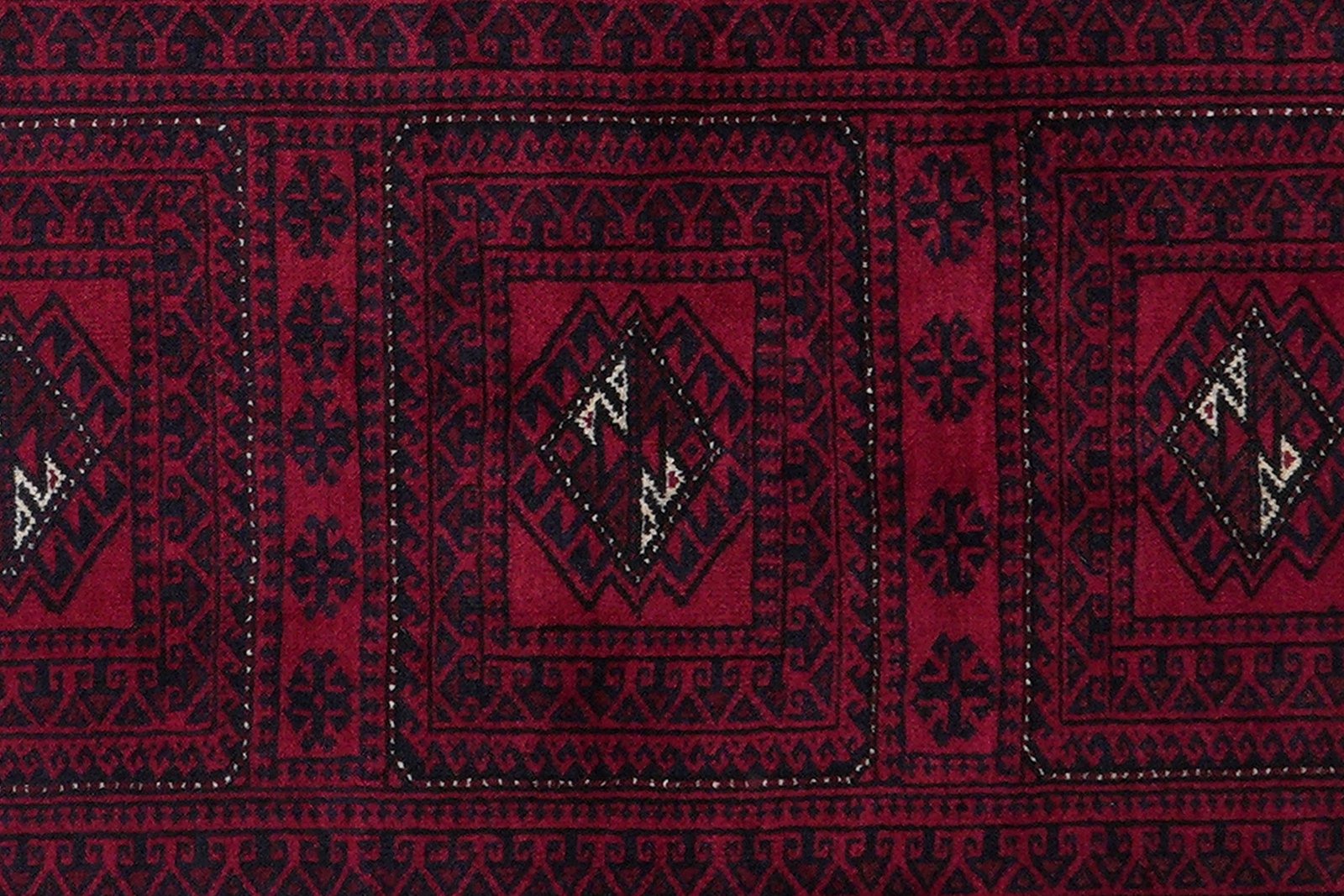 Belutch — Hand-knotted, 109x190 cm, Red, 100% Virgin Wool | View 6