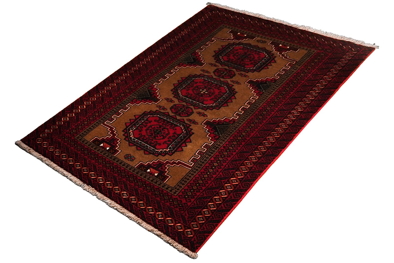 Belutch — Hand-knotted, 104x198 cm, Brown, 100% Virgin Wool | View 5