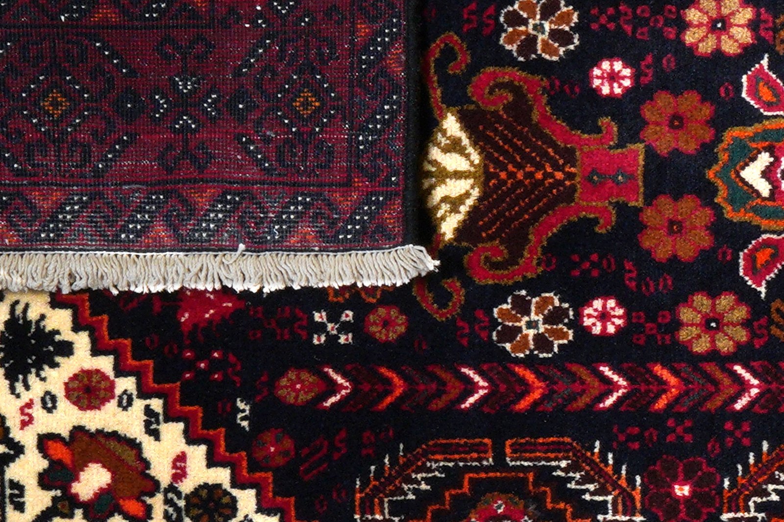 Belutch — Hand-knotted, 103x192 cm, Black, 100% Virgin Wool | View 7