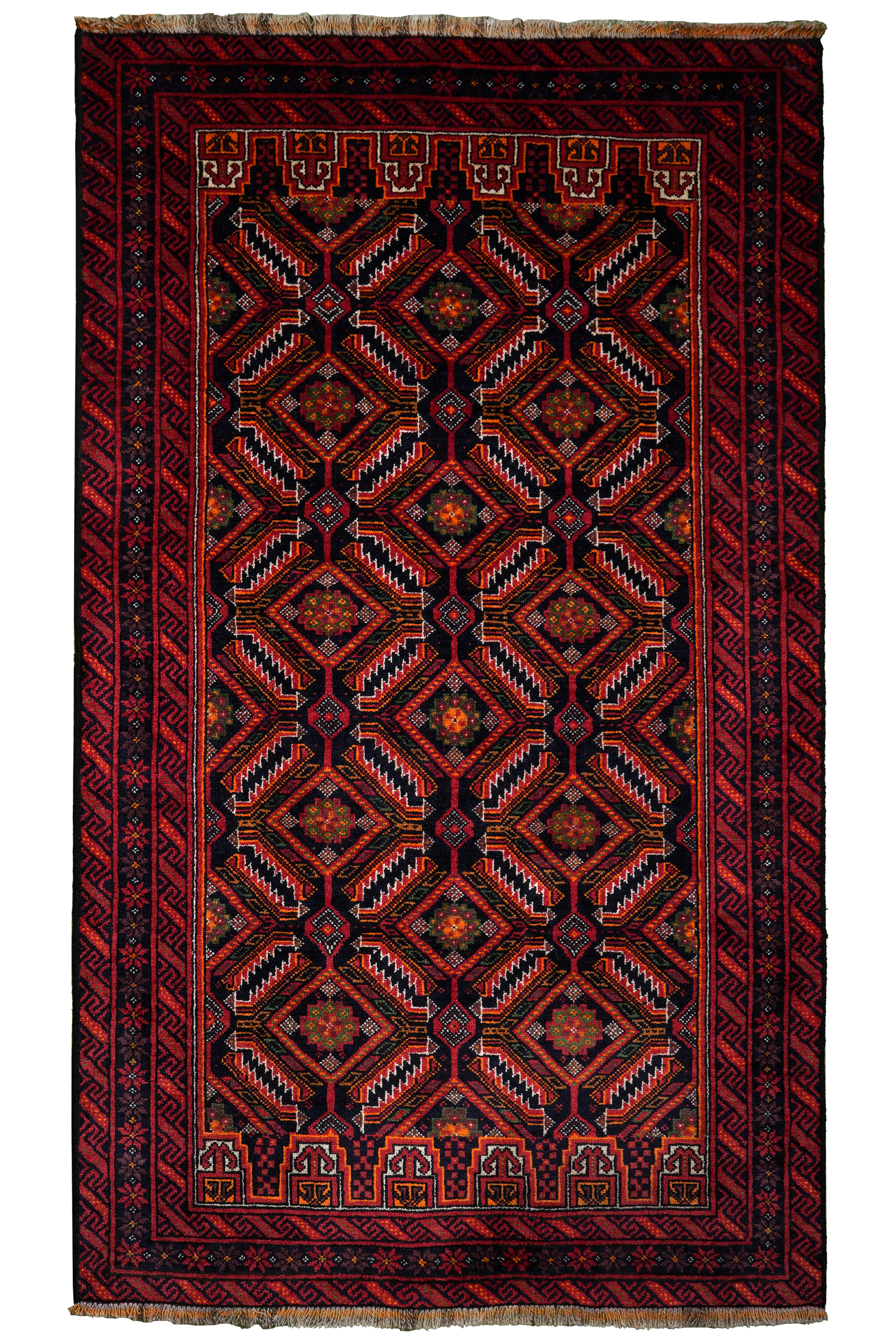 Belutch — Handgefertigt, 173x99 cm, Bunt, 100% Virgin Wool | Main view