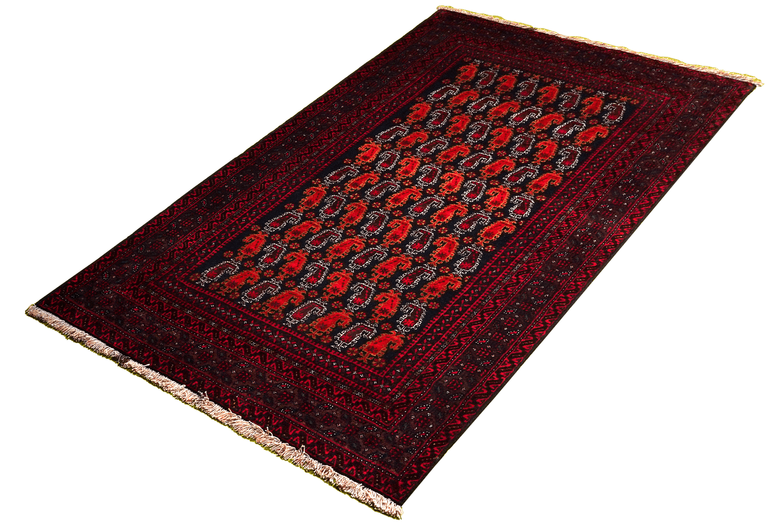 Belutch — Hand-knotted, 103x189 cm, Black, 100% Virgin Wool | View 5