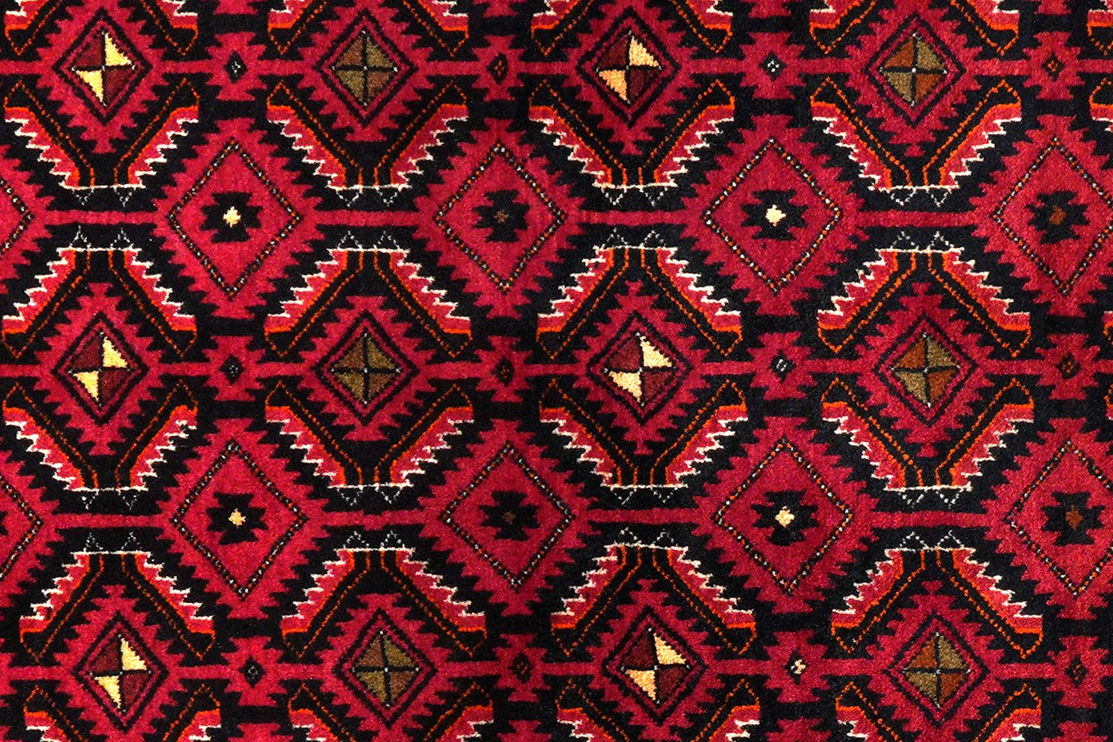 Belutch — Hand-knotted, 108x205 cm, Black, 100% Virgin Wool | View 6