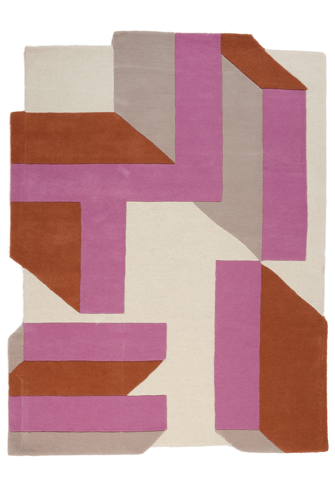Milo — Hand-knotted, 240x170 cm, Violett, 50% Schurwolle, 50% Viskose | Main view