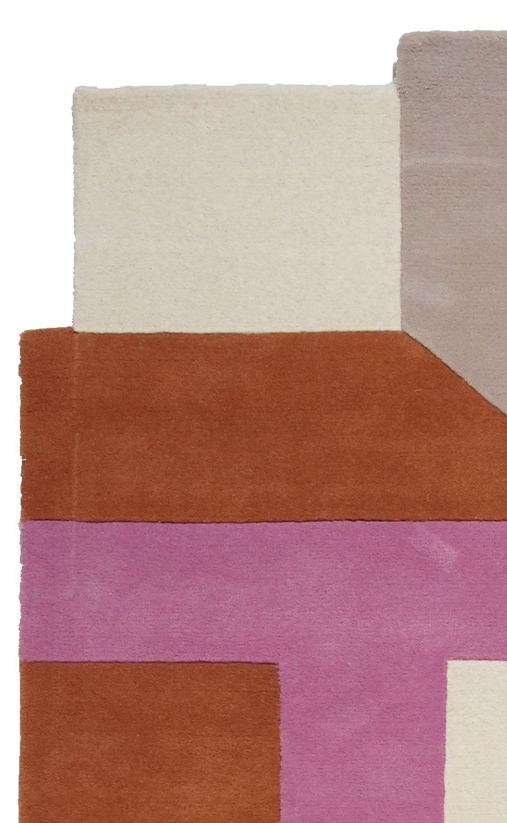 Milo — Hand-knotted, 240x170 cm, Violett, 50% Schurwolle, 50% Viskose | View 3