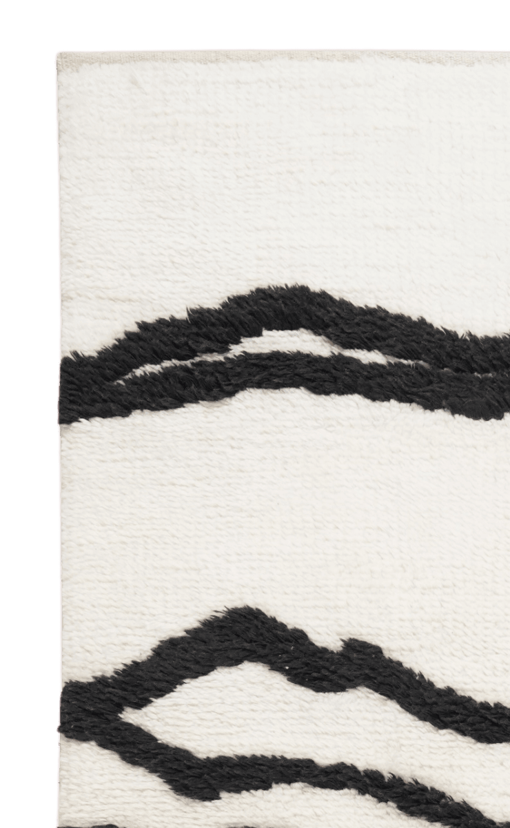 Morrocan Mirage — Hand-knotted, 180x120 cm, Beige, 100% Virgin Wool | View 3