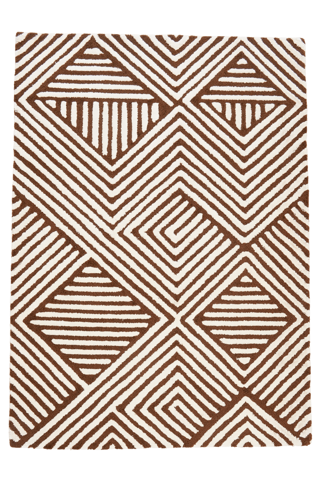 Maze — Hand-knotted, 300x200 cm, Brown, 100% Virgin Wool | Main view