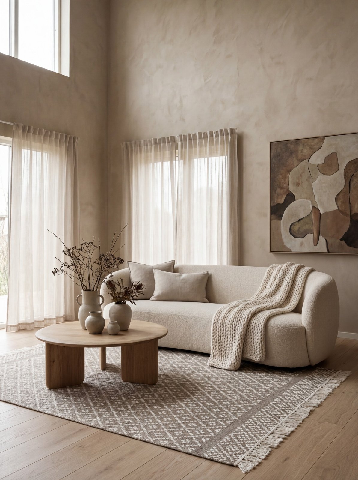 Dhurrie — Handmade, 170x120 cm, Grey, 40% Schurwolle, 60% Baumwolle | Detail view