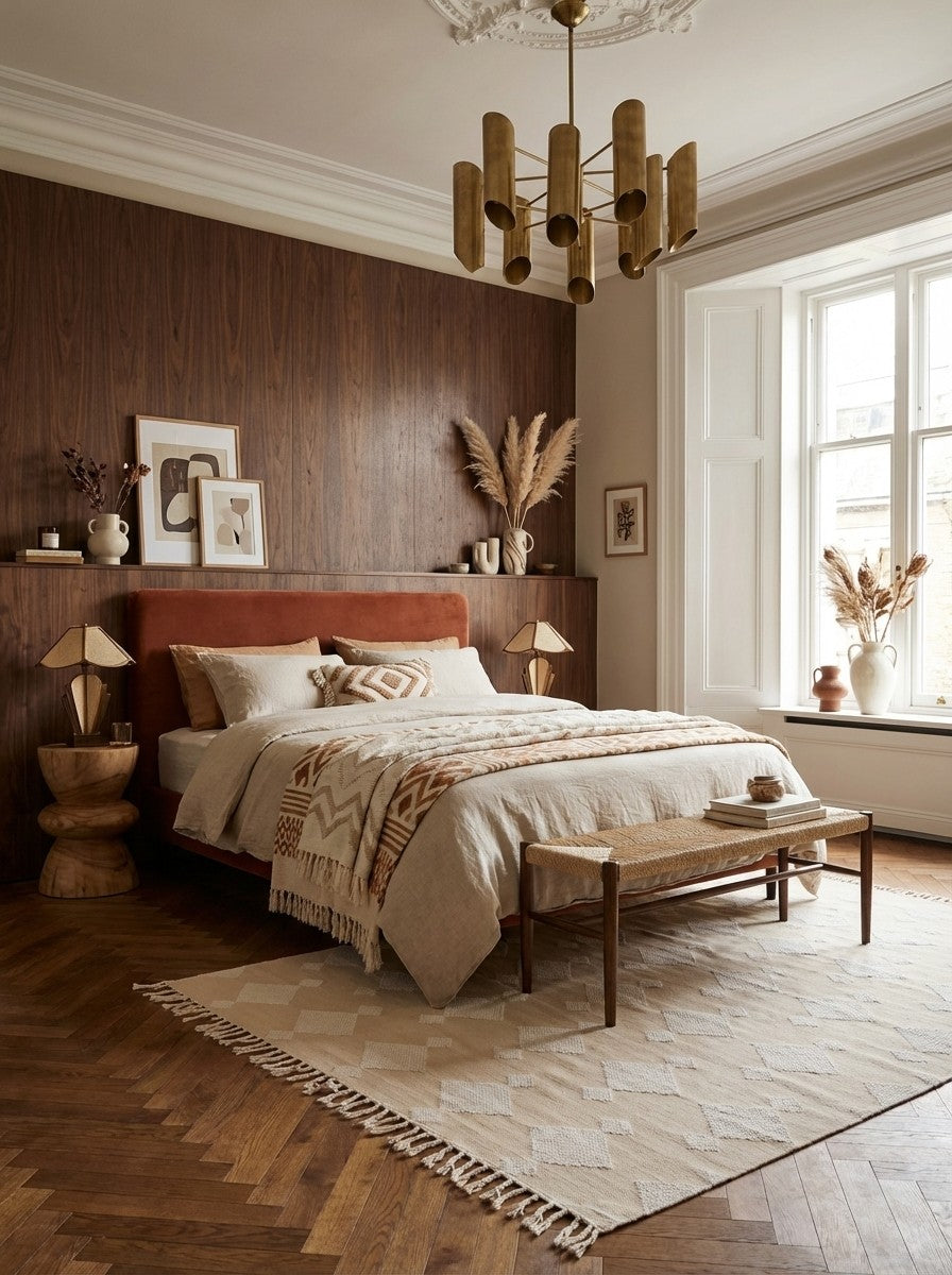 Dhurrie — Handmade, 290x200 cm, Beige, 100% Polyester | Back view