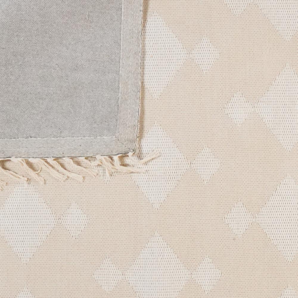 Dhurrie — Handmade, 290x200 cm, Beige, 100% Polyester | View 5