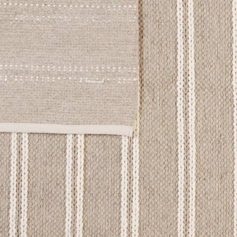 Dhurrie — Handmade, 230x160 cm, Brown, 80% Schurwolle, 20% Baumwolle | View 5