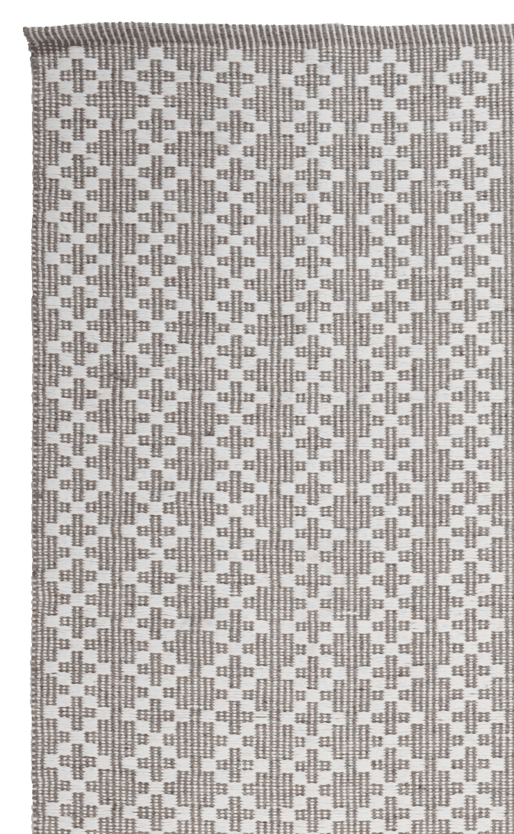 Dhurrie — Handmade, 170x120 cm, Grey, 40% Schurwolle, 60% Baumwolle | View 3