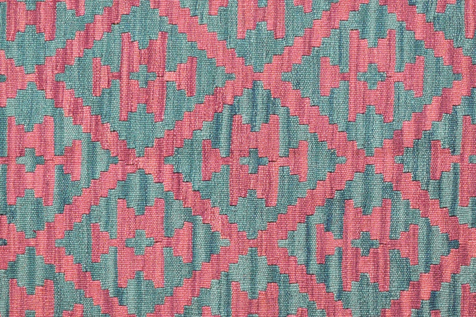 Kelim Gashgai — Handmade, 151x193 cm, Pink, 100% Virgin Wool | View 5
