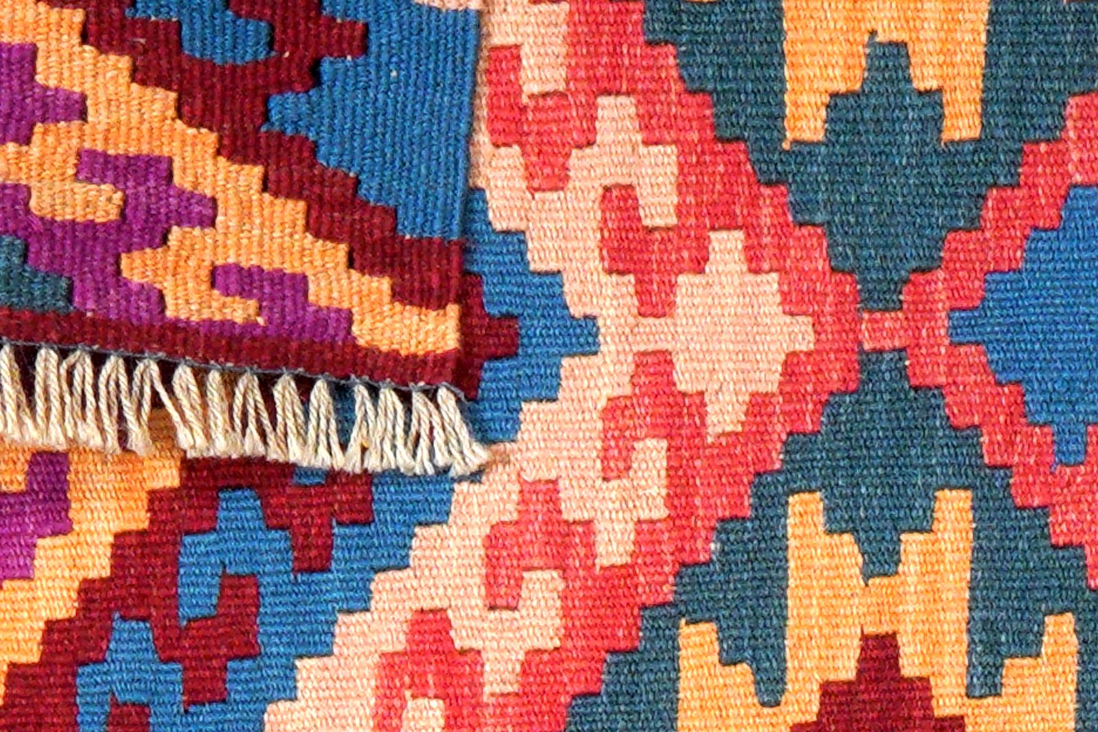 Kelim Gashgai — Handmade, 61x94 cm, Multicolor, 100% Virgin Wool | View 6