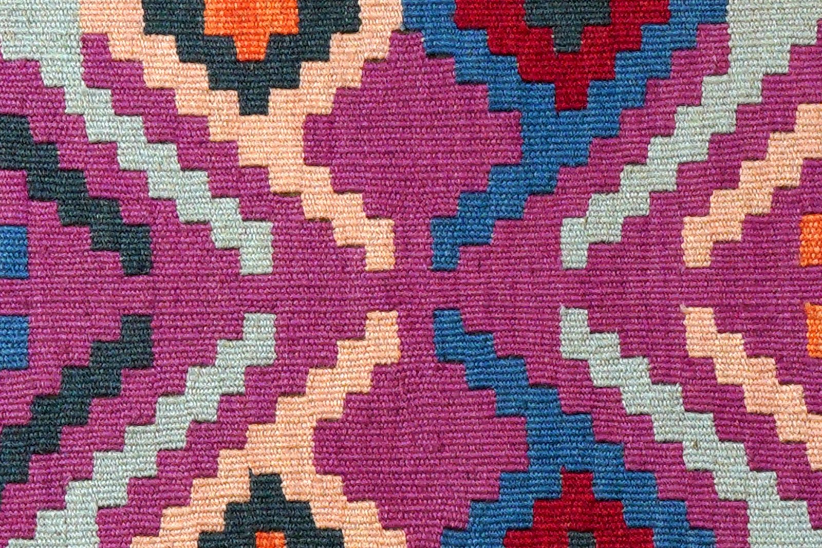 Kelim Gashgai — Handmade, 62x86 cm, Violett, 100% Virgin Wool | View 5