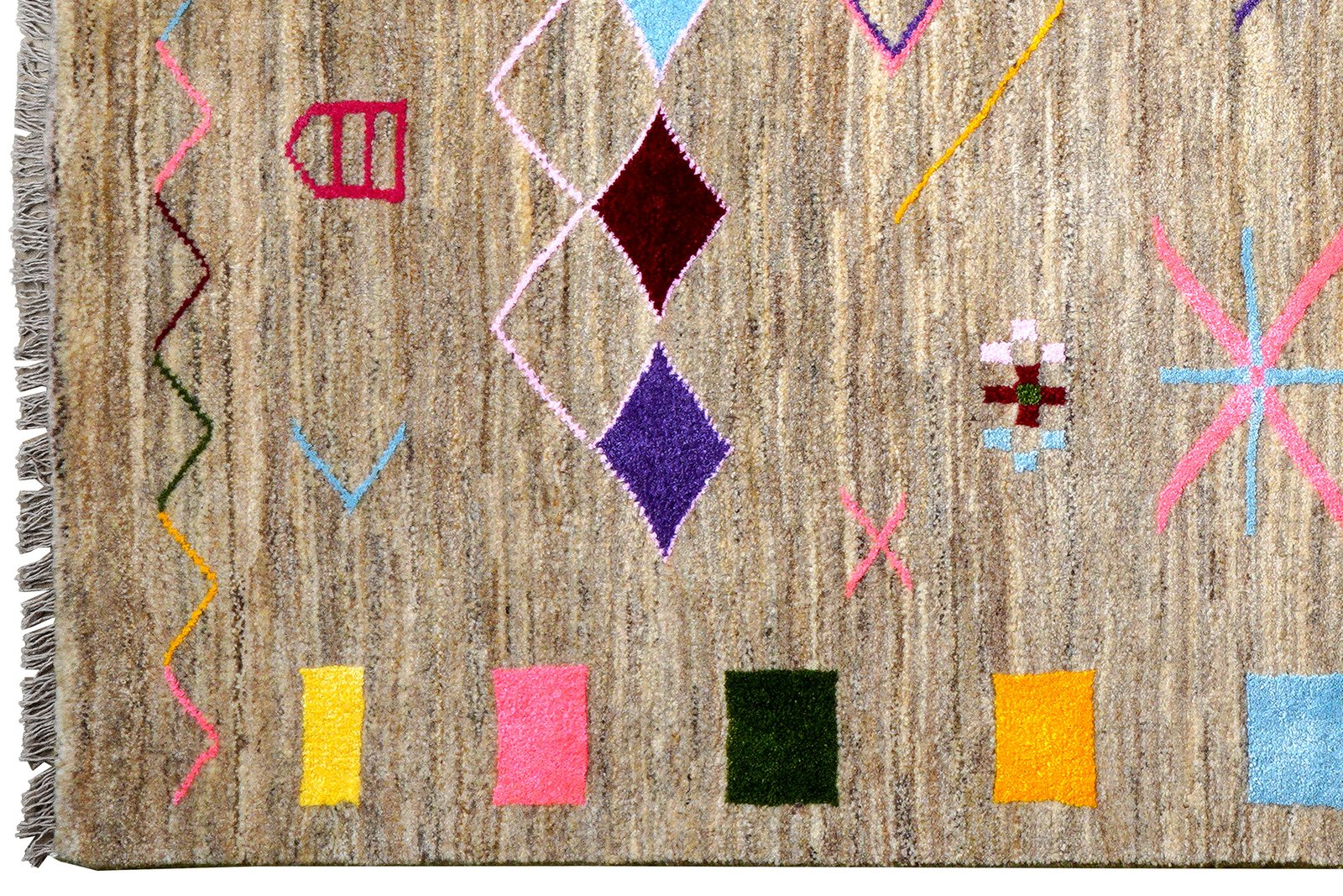 Gabbeh Basi — Hand-knotted, 150x198 cm, Grey, 100% Virgin Wool | View 3