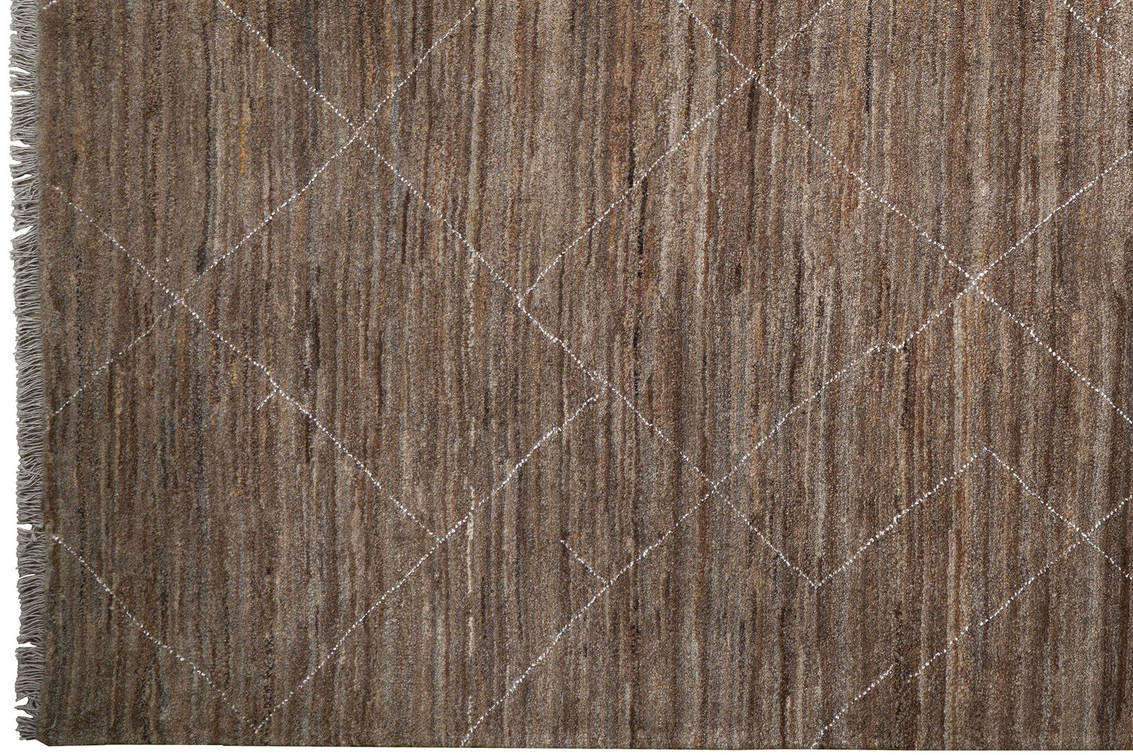 Gabbeh Basi — Hand-knotted, 207x289 cm, Brown, 100% Virgin Wool | View 3