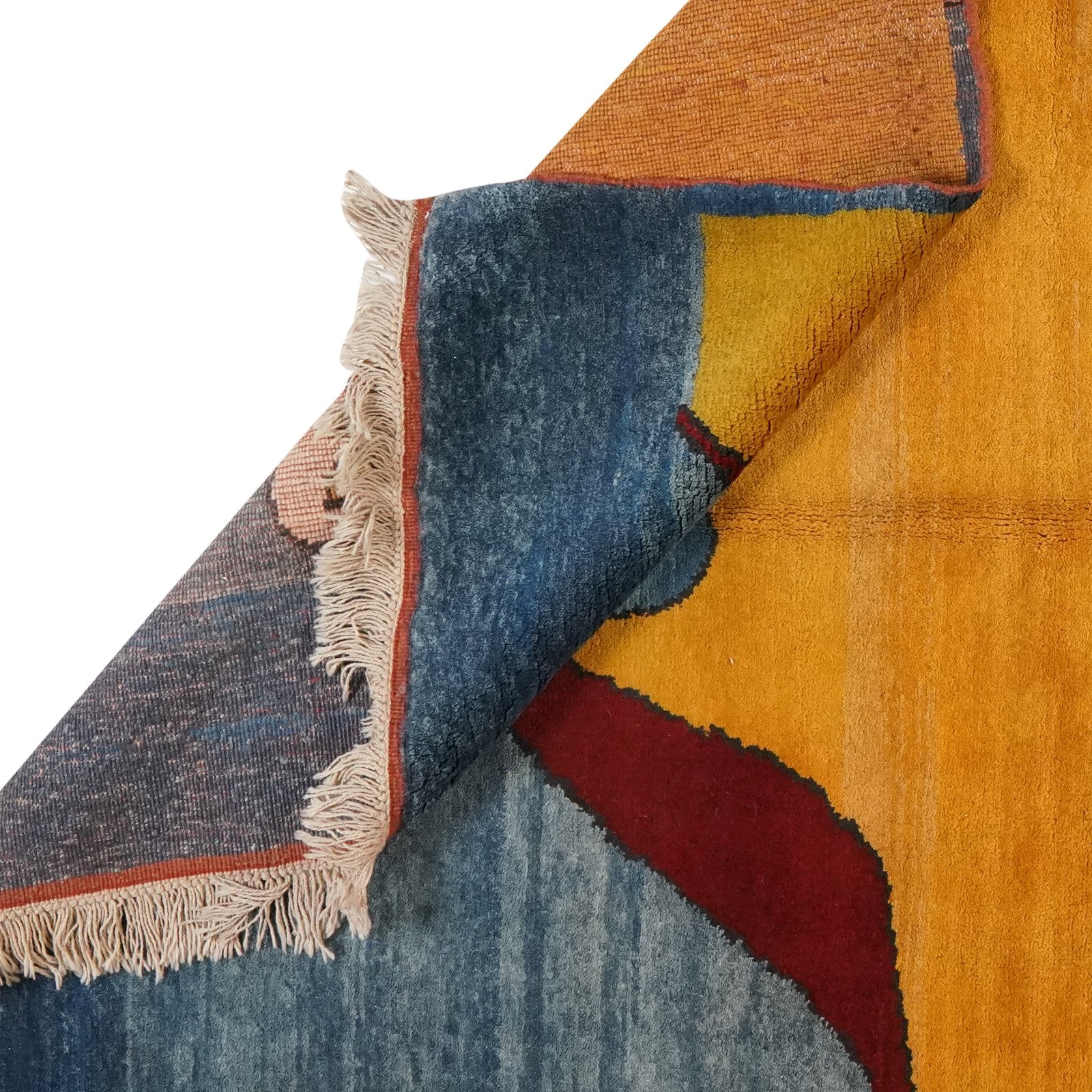 Konya — Hand-knotted, 154x238 cm, Yellow, 100% Virgin Wool | View 6