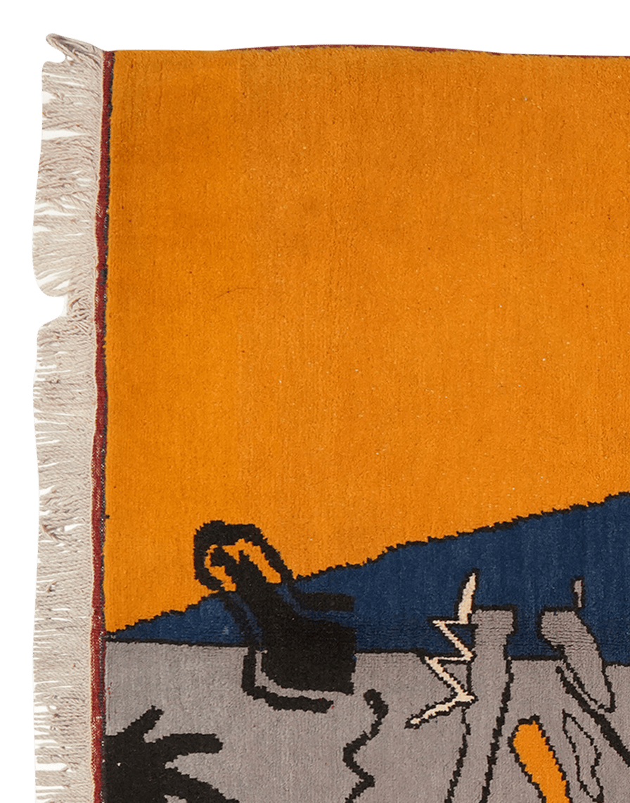 Konya — Hand-knotted, 138x208 cm, Multicolor, 100% Virgin Wool | View 3