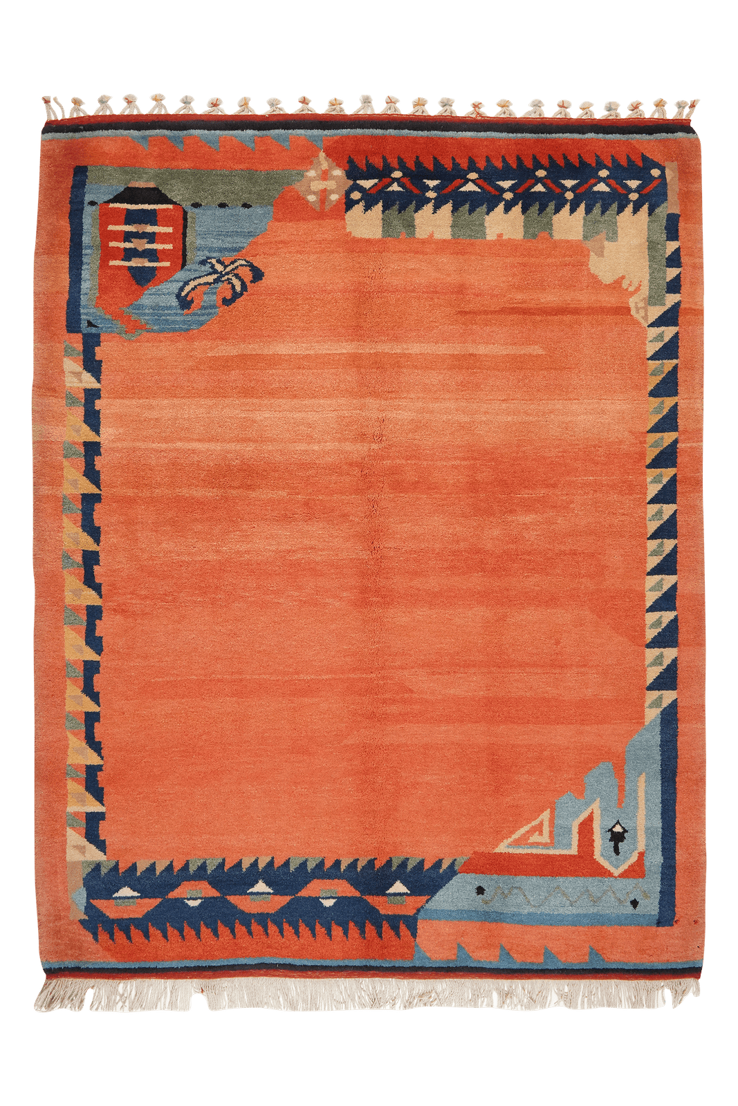 Konya — Hand-knotted, 172x218 cm, Red, 100% Virgin Wool | Main view