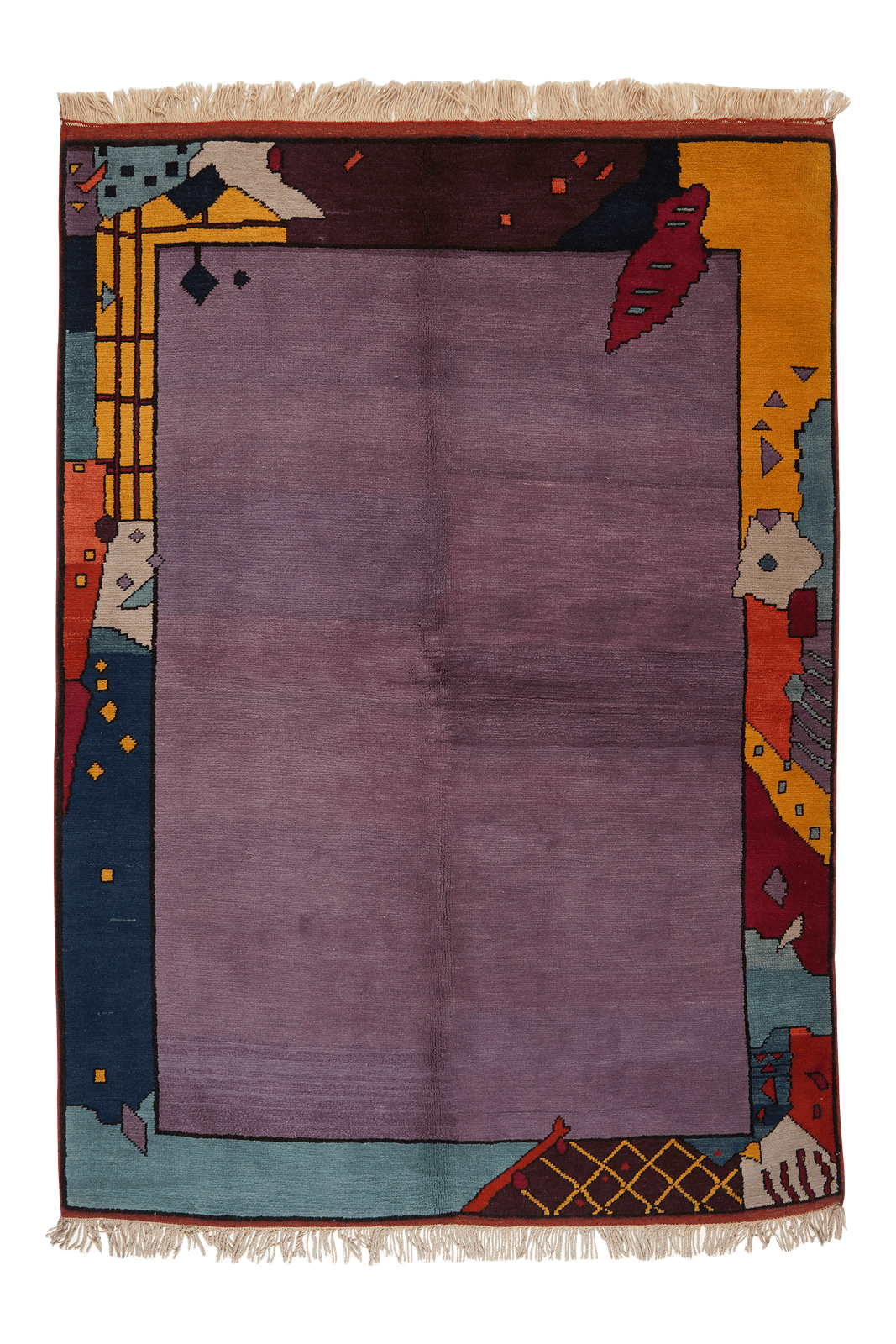 Konya — Hand-knotted, 136x190 cm, Violett, 100% Virgin Wool | Main view