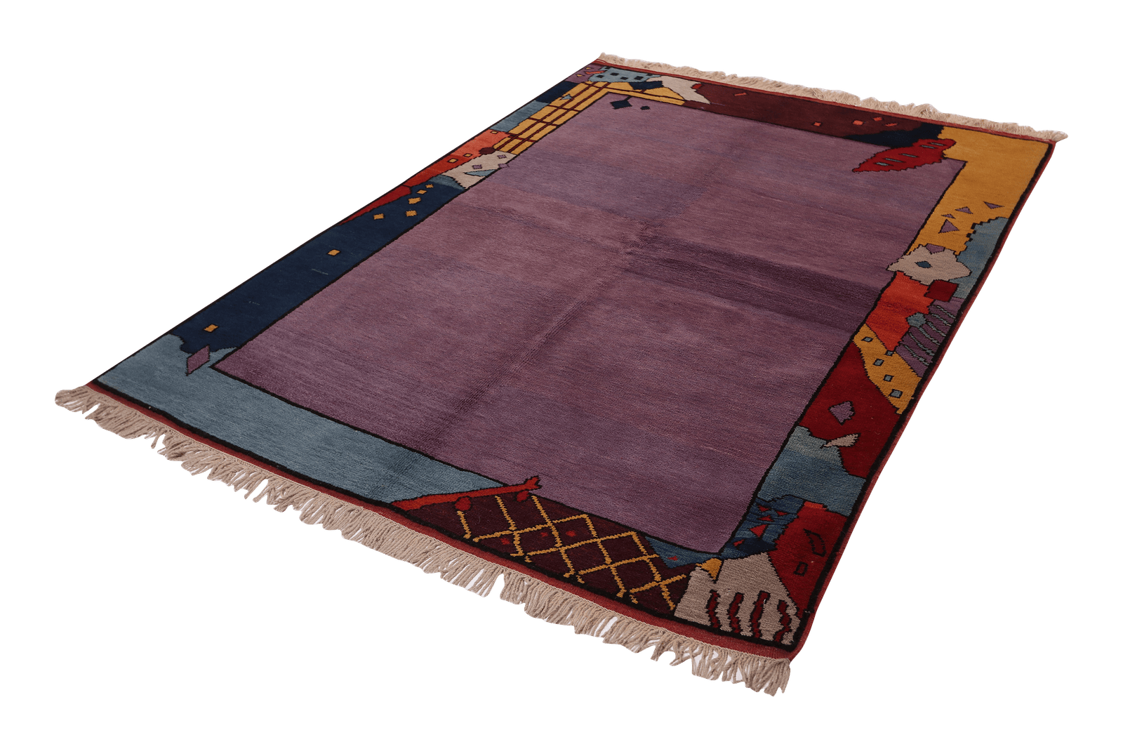 Konya — Hand-knotted, 136x190 cm, Violett, 100% Virgin Wool | View 5