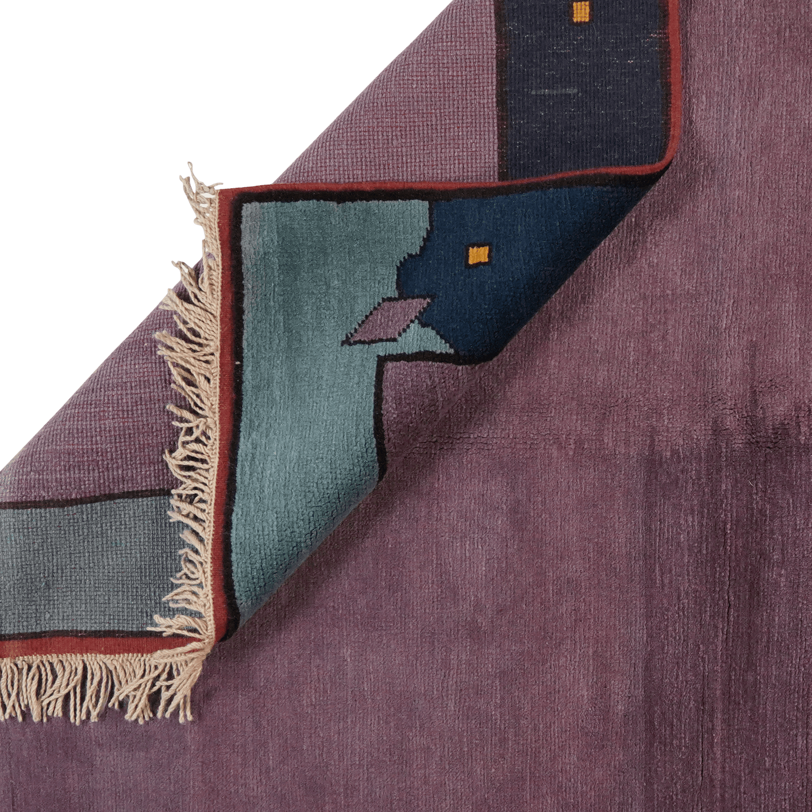 Konya — Hand-knotted, 136x190 cm, Violett, 100% Virgin Wool | View 6