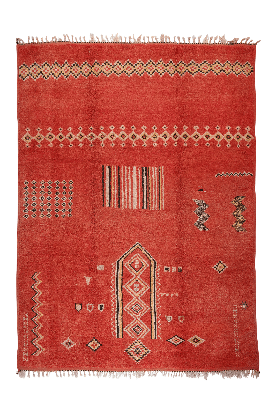 Mrirt — Hand-knotted, 254x326 cm, Red, 100% Virgin Wool | Main view